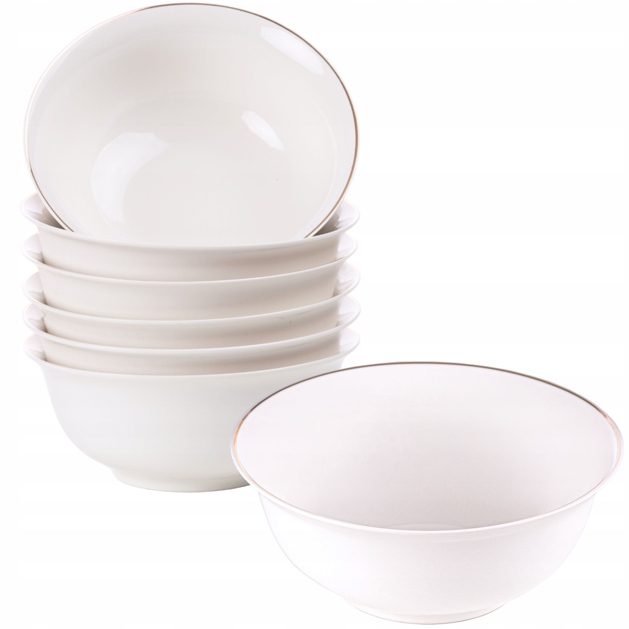  Porcelánová miska na šalát 600ml misa krémové farby misa 16cm na polievku
