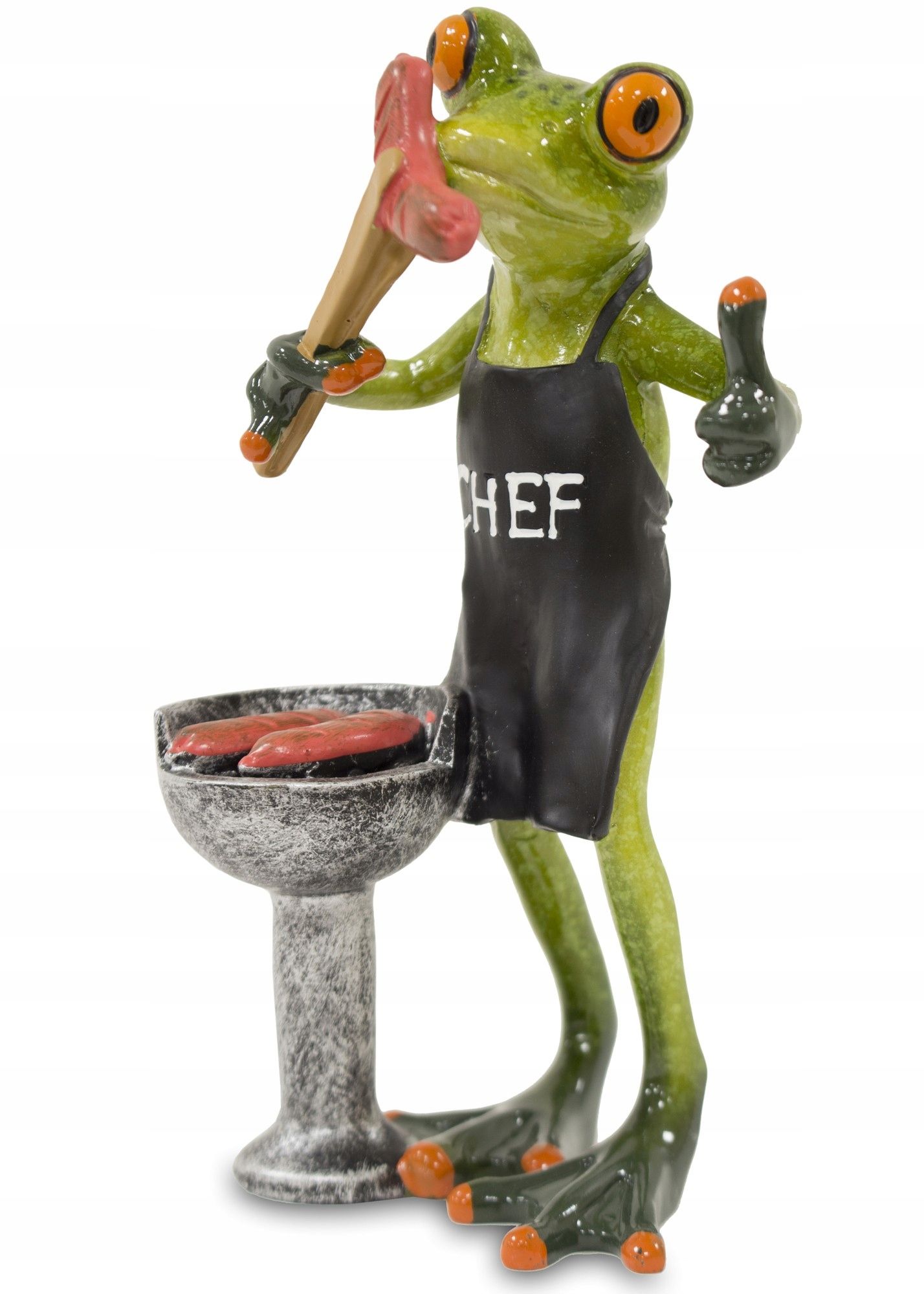  Figur frosch frosch auf rybach angler fischer geschenk
