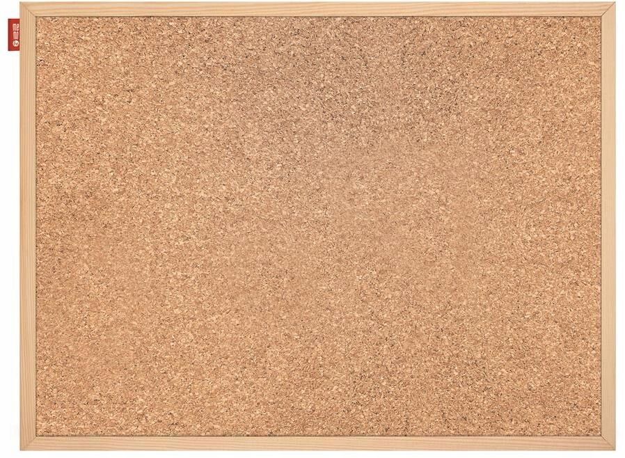  Korková deska v dřevěném rámu 60-40cm hnědé barvy