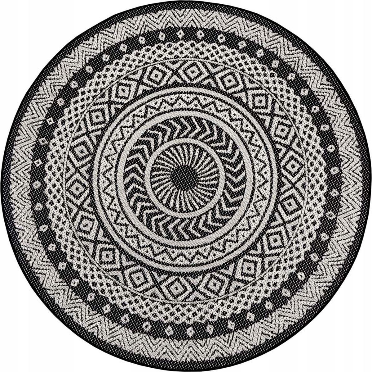  Round carpet for the living room 140cm , soft italian ,green creamy pattern mandala