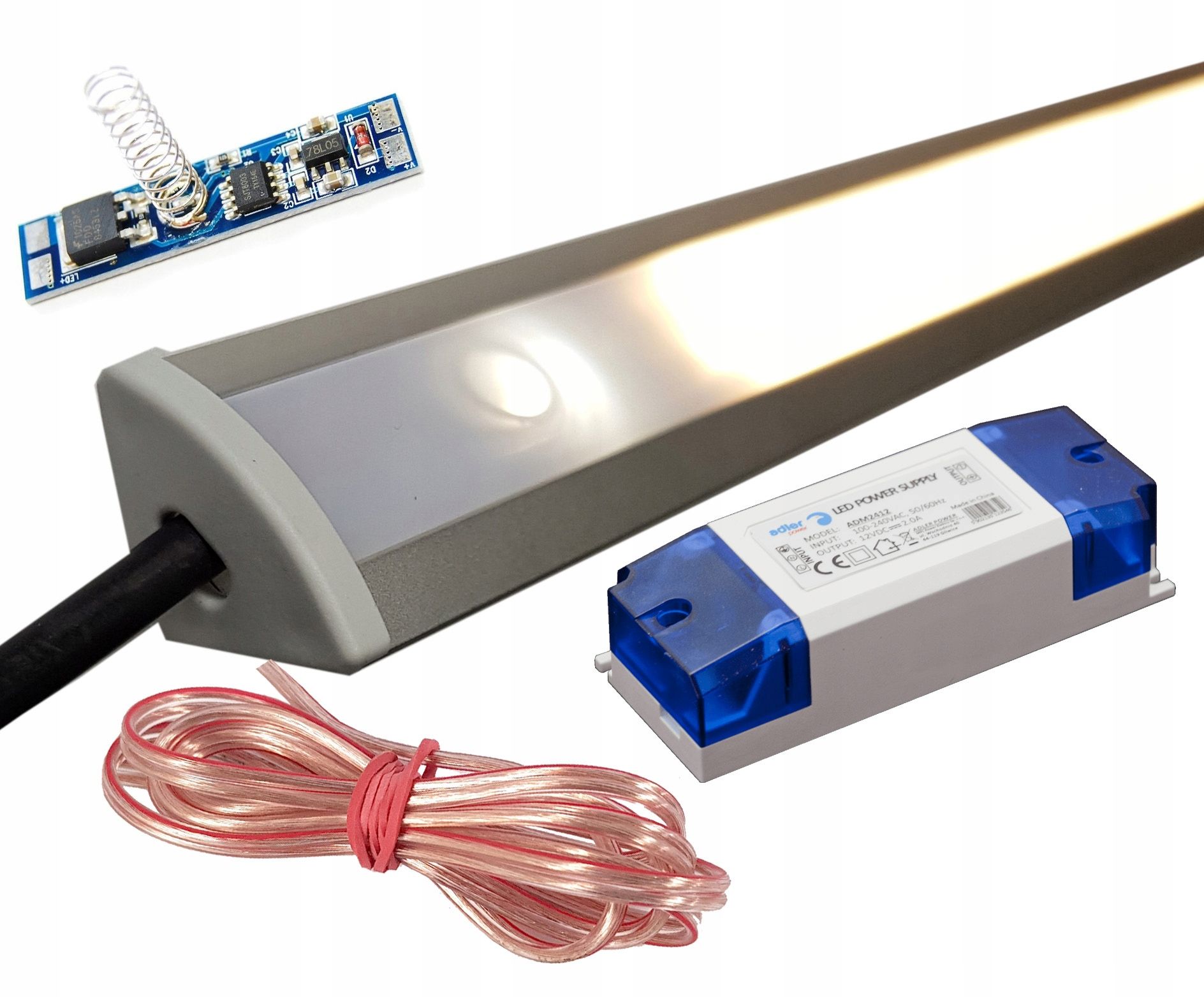  Lampa pod skriňou vstavaný pod skriňou osvetlenie led pásik hustý 52w 2mb