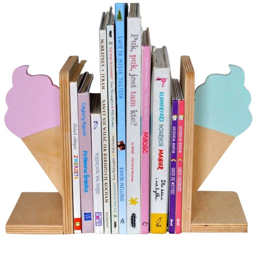  Leśna bookend - 2 pcs. - wooden 3d - 4 colors for choice