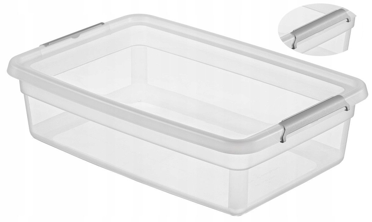  Dėžutė organaizeris plastikinis su dangčiu po lova 29l base