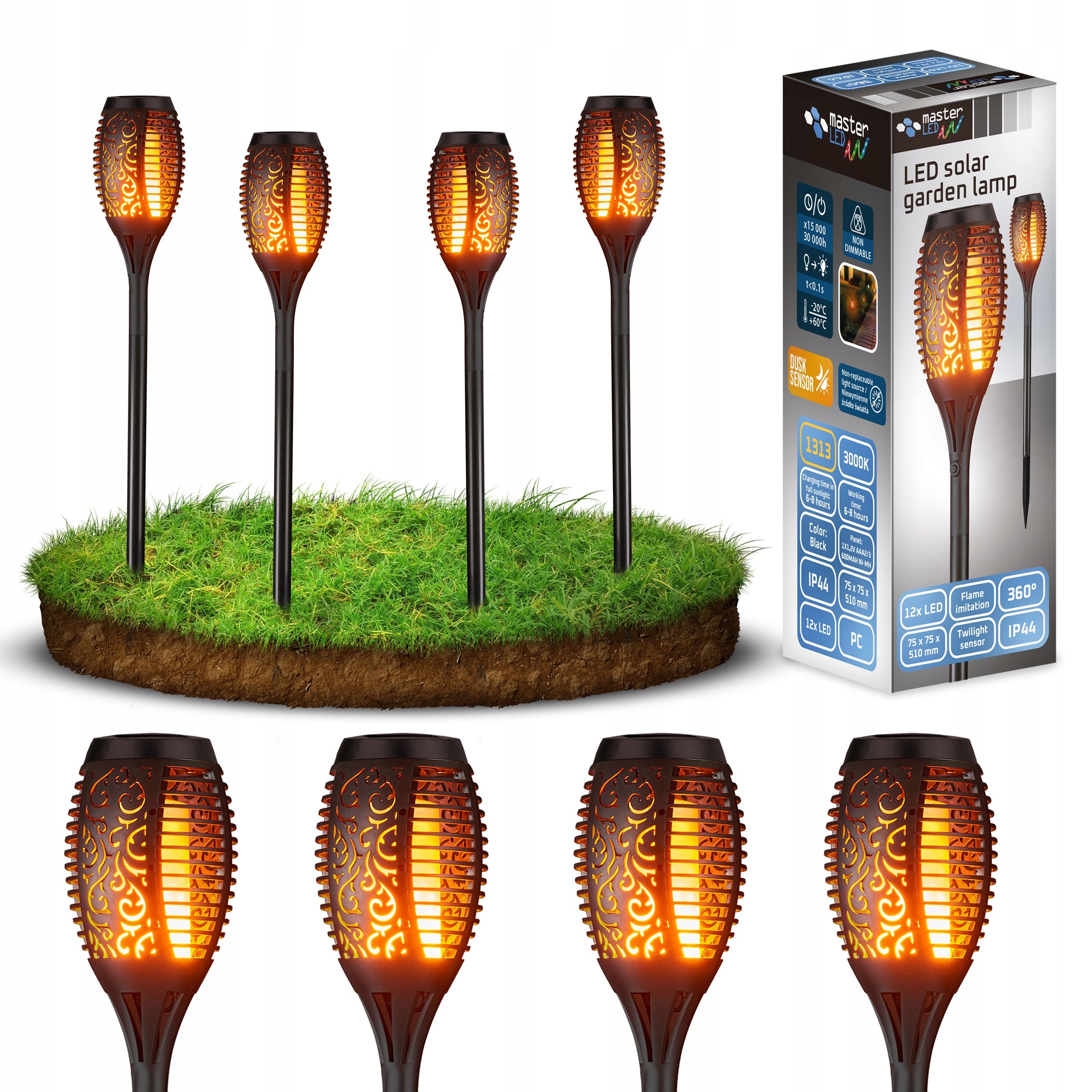  Lamp led lamp hanging solarium lantern grave candle garden terraces