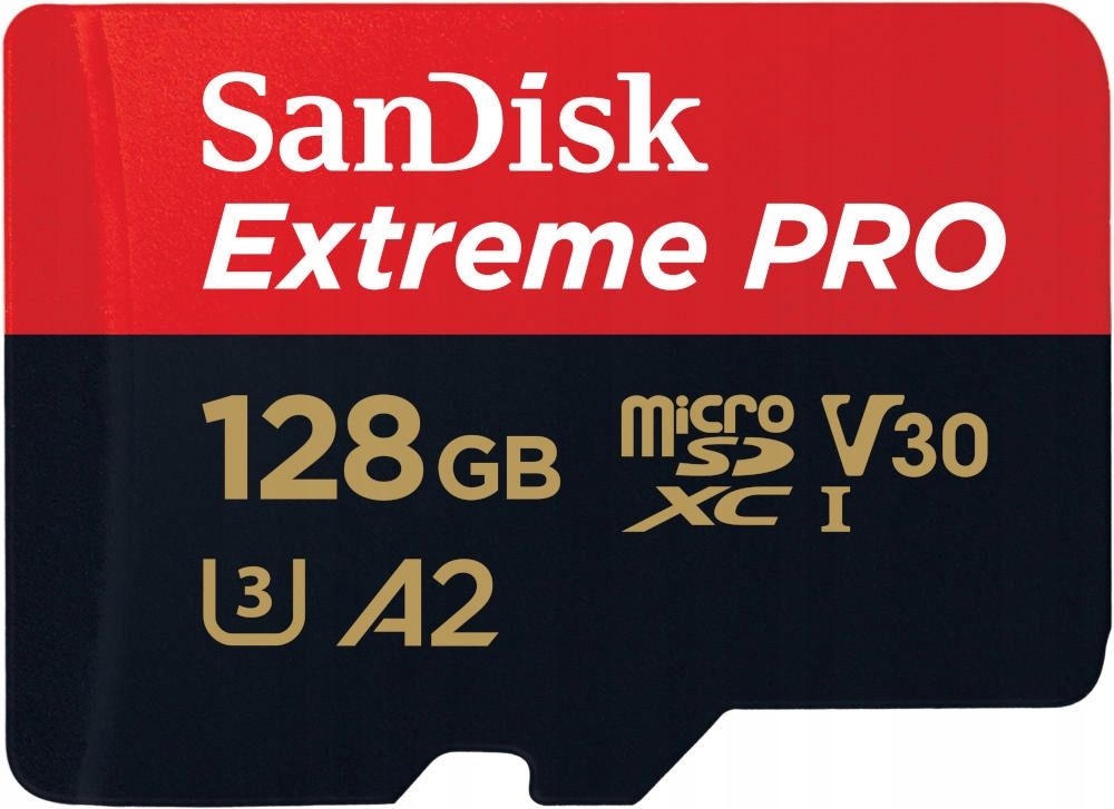  Sandiskas micro sdxc extreme 128gb 190mb/s u3 v30 a2