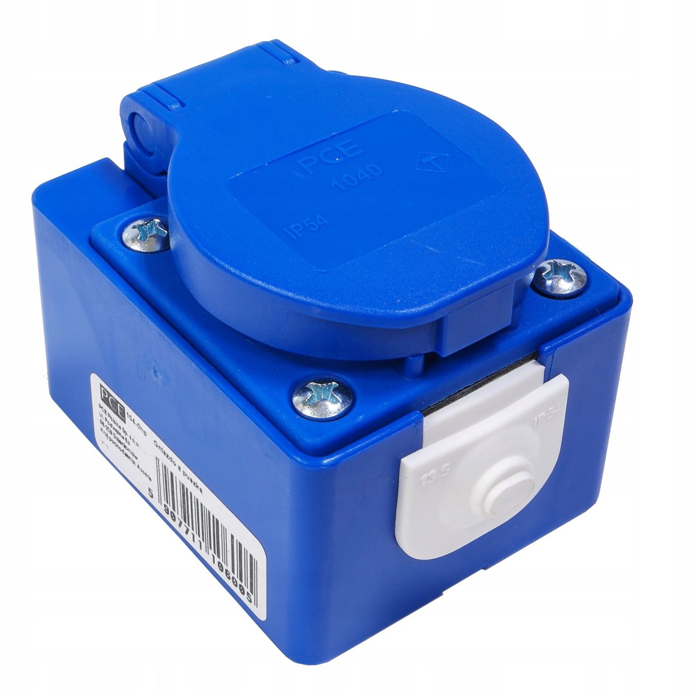  Taisns spraudnis 16a z/u uni-schuko melna krāsa wt-40