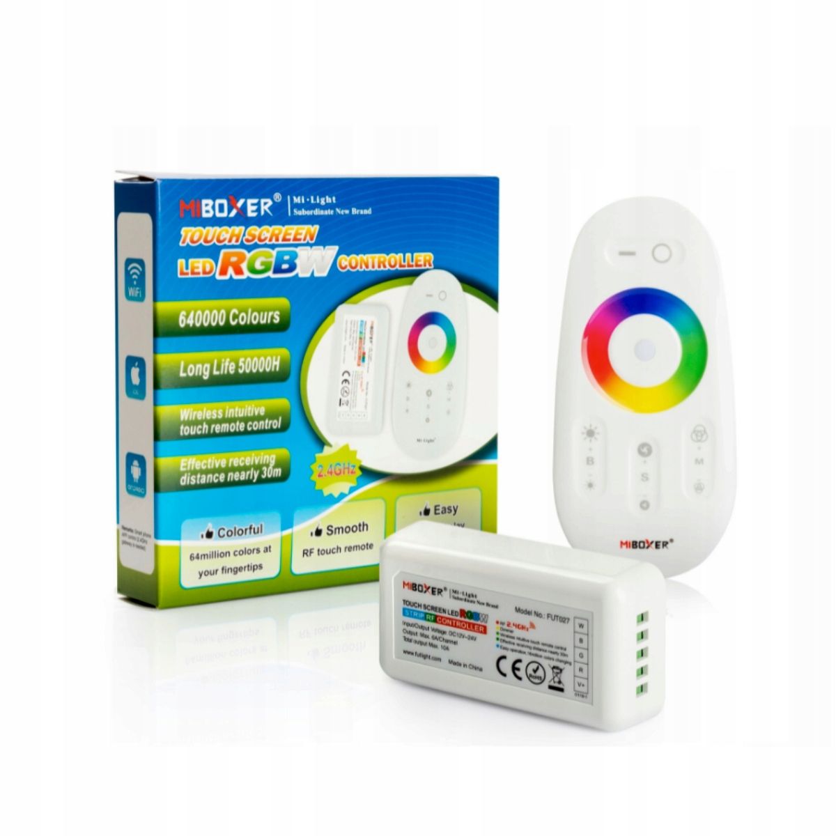  Waterproof controller miboxer fut038sp rgbw zone controller 2.4gh ip65