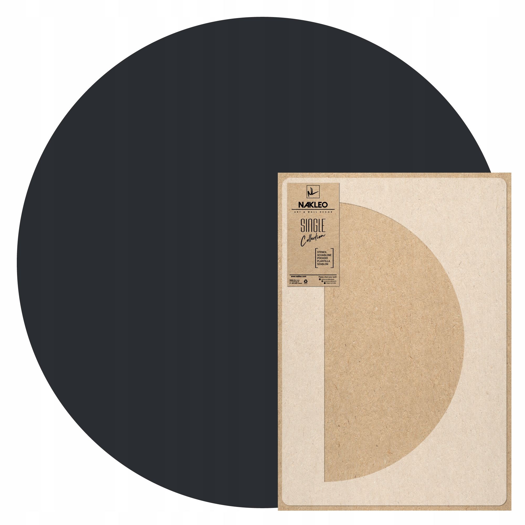  Dažymo trafaretas mandala m sr. 61 cm tinkavimo daugkartinio naudojimo tinkas betonas