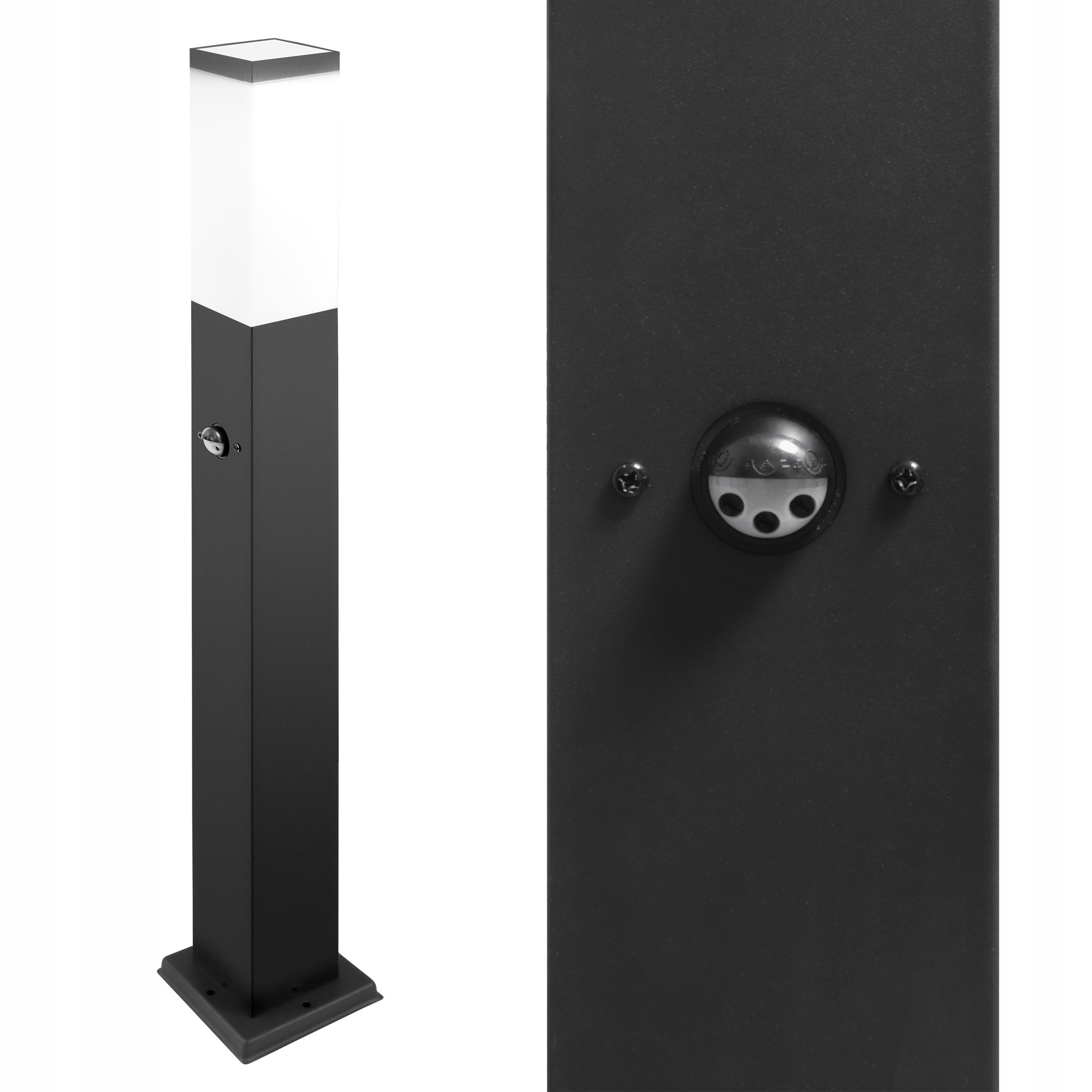  Led stojací lampa zahrada 45cm sloupec pohybový senzor zewnetrzna e27 led