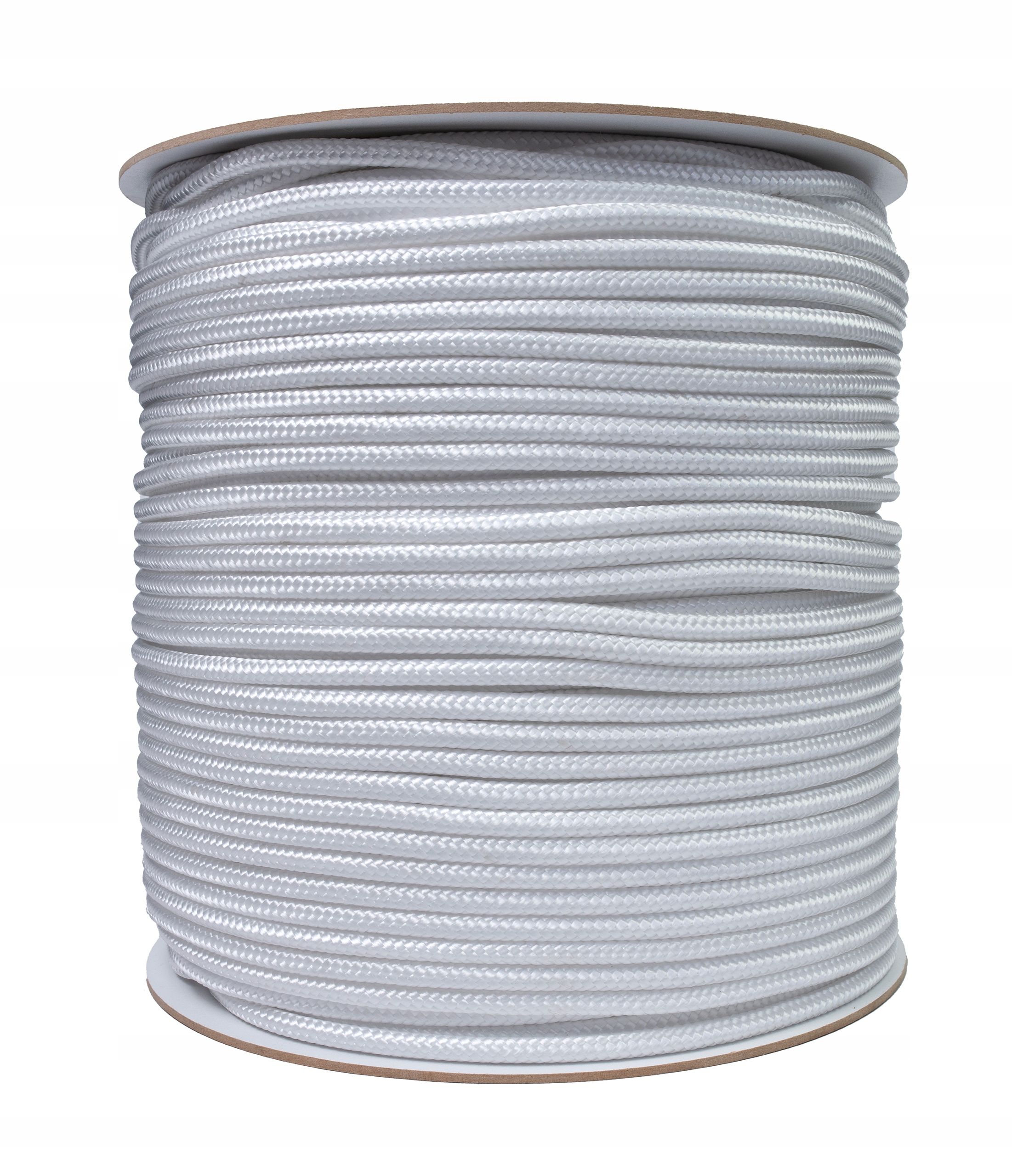  Polüpropüleenist köis valge punutud pael tahke 10mm 10m
