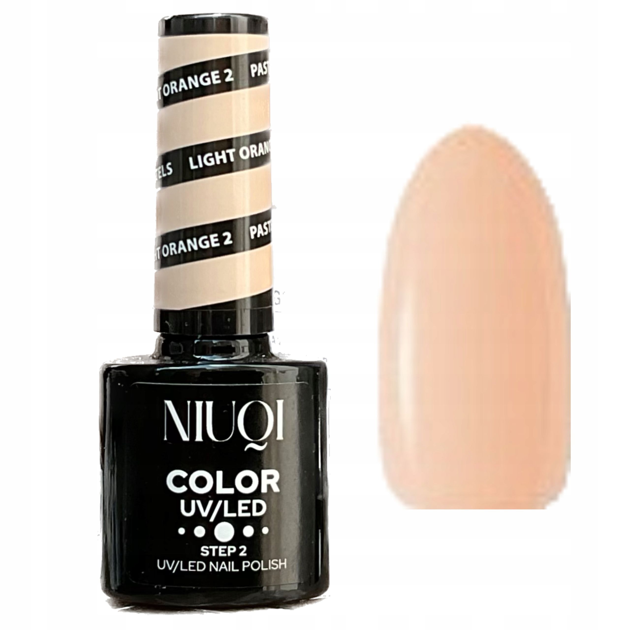  Lniuqi hybridný lak na nechty uv/led 5ml light orange 2 oranžová farba pastel pastels