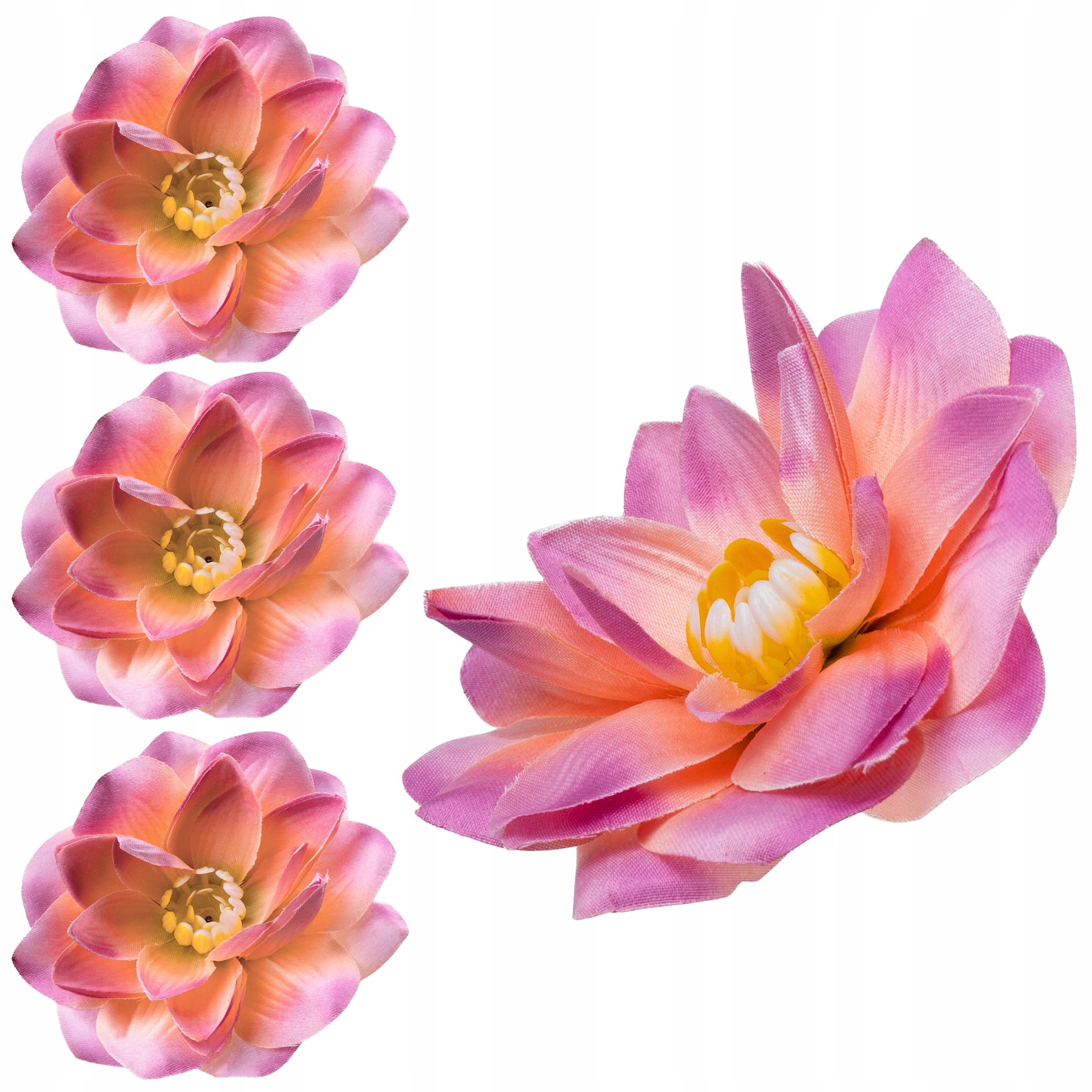 Mākslīgais zieds lotus lilijas ūdens 11cm gaiši rozā galva wyrobowa 12 datoriem.