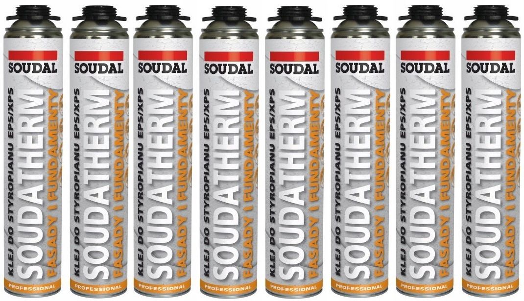  2x soudal putu līme putupolistirolam xps eps soudatherm + tīrāks + pistole