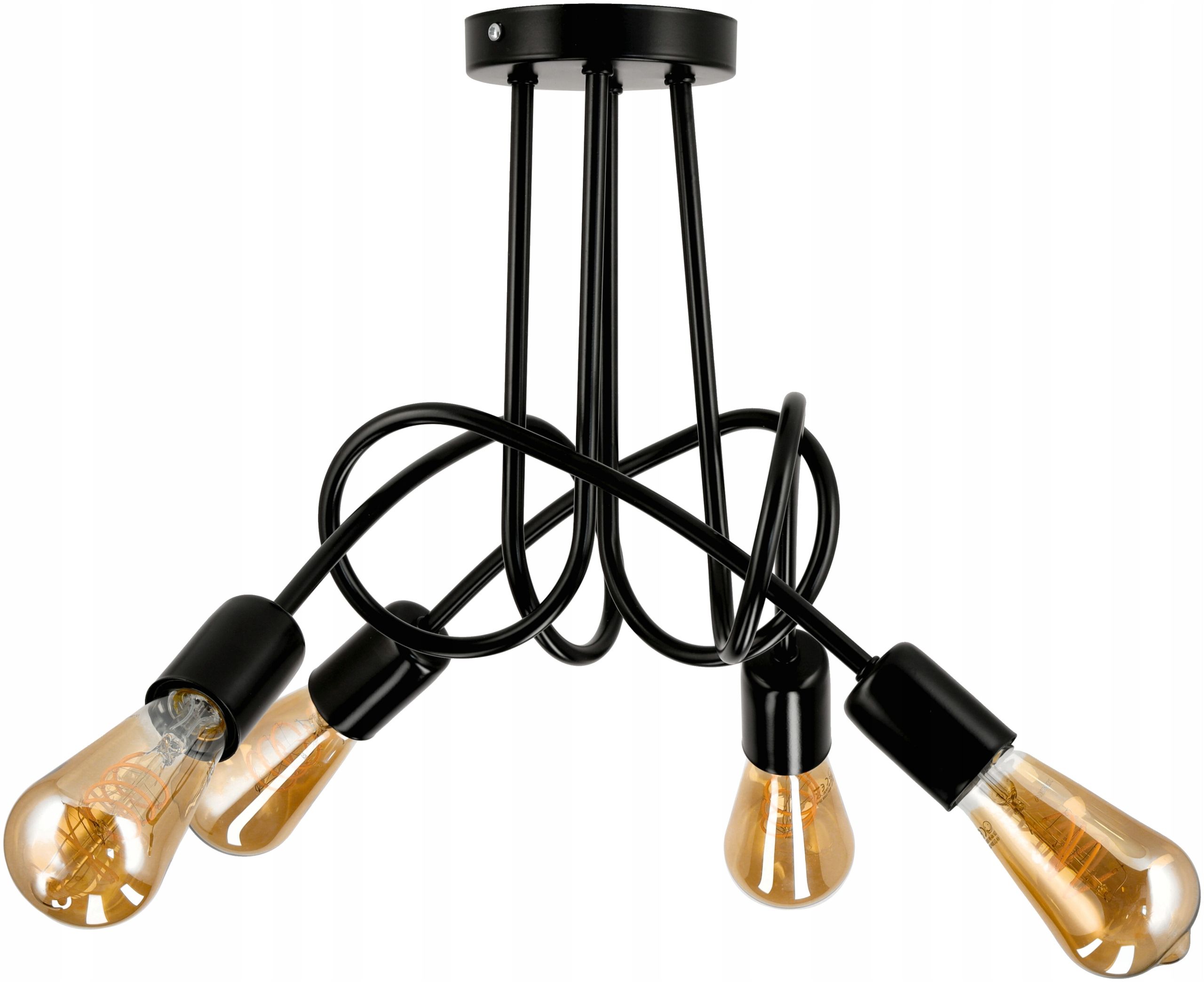  Pendant ceiling light zawijana loft style 2xe27 white for the living room kitchens