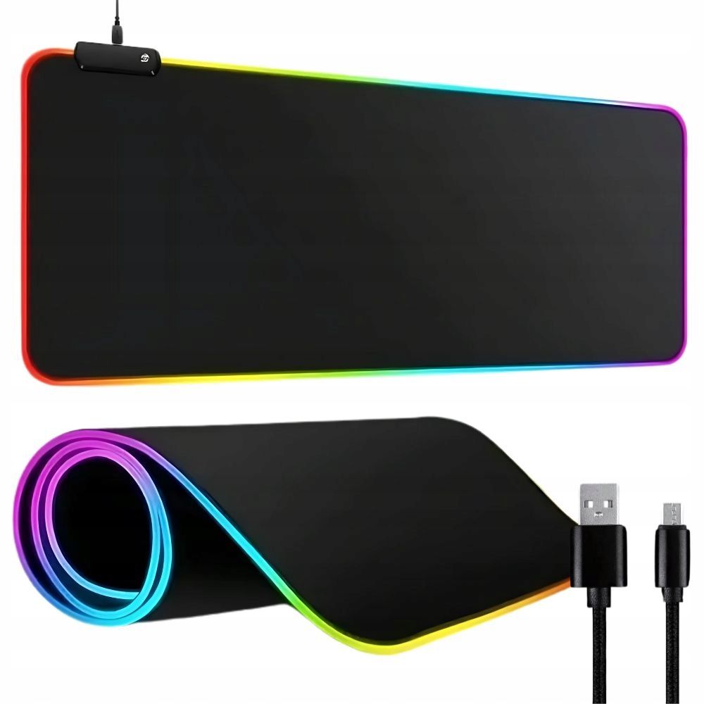  Ar apgaismojumu podklada pelēm spēles led rgb priekš spēlētājs xxl 90x40
