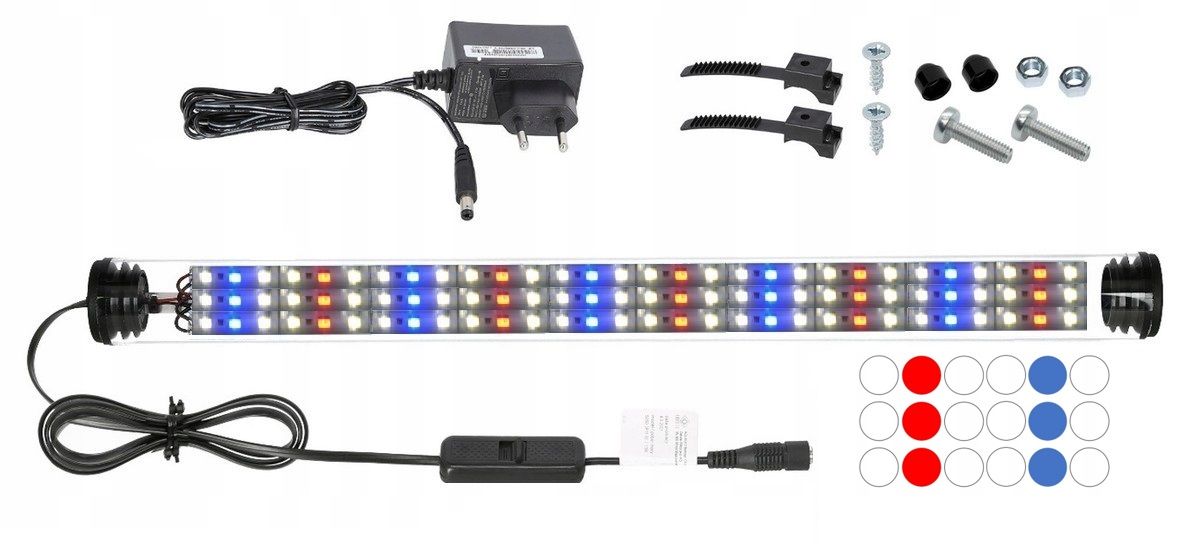  Led zářivka plant rostliny 30cm akvárium grow 1:1
