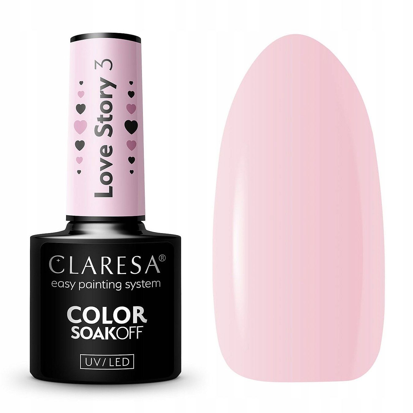  Claresa hübriid küünelakk burgundia glitter pink 554