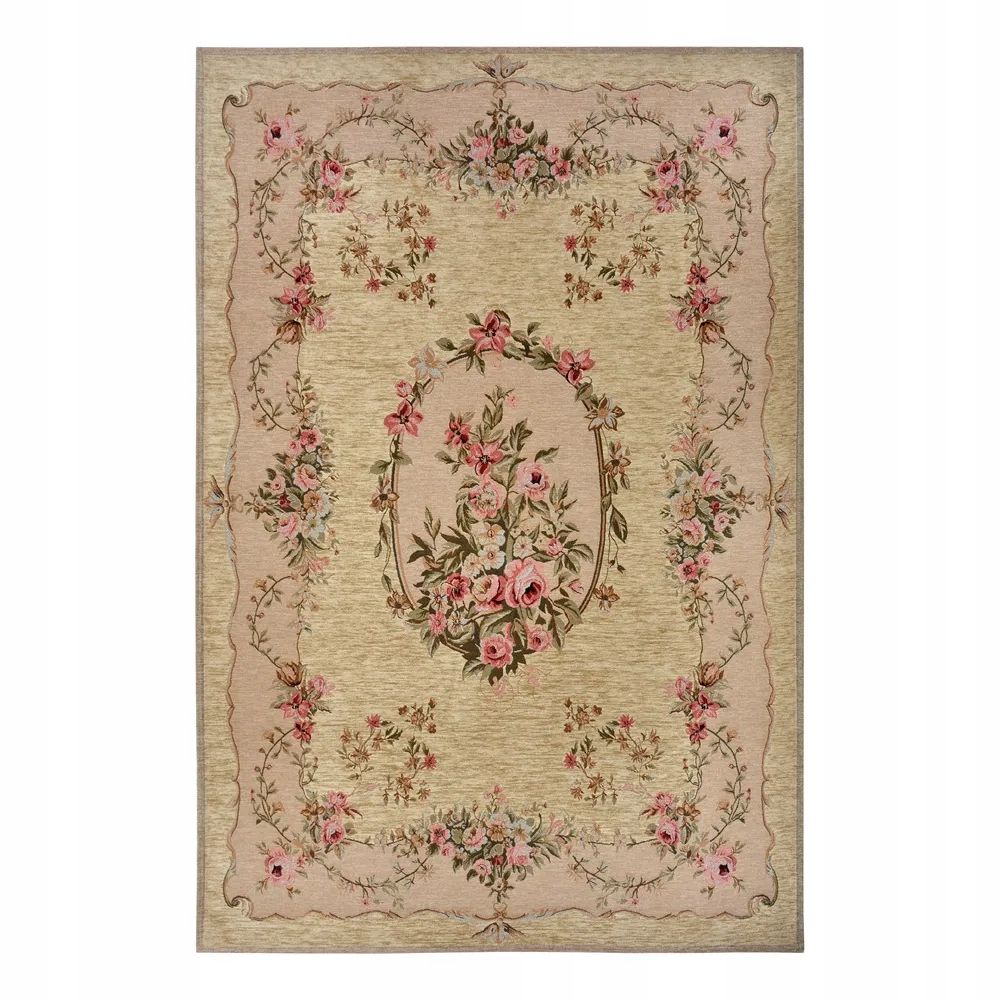  Virtuvinis kilimas 60x90cm, neslystantis tamsiai mėlynos spalvos raštas tradicinis šenilinis