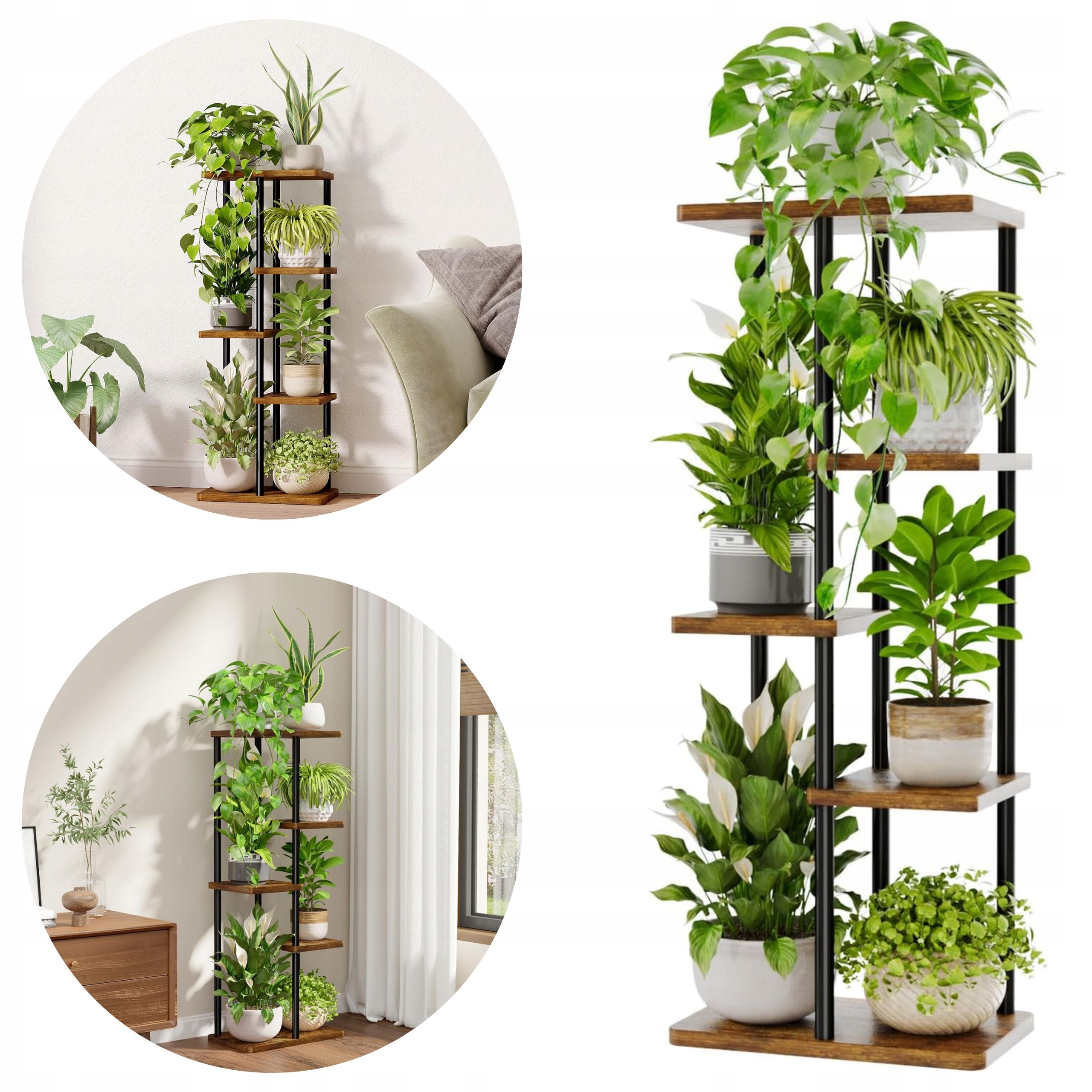  Flower stand plant rack holder corner shelf 5 equal for the garden