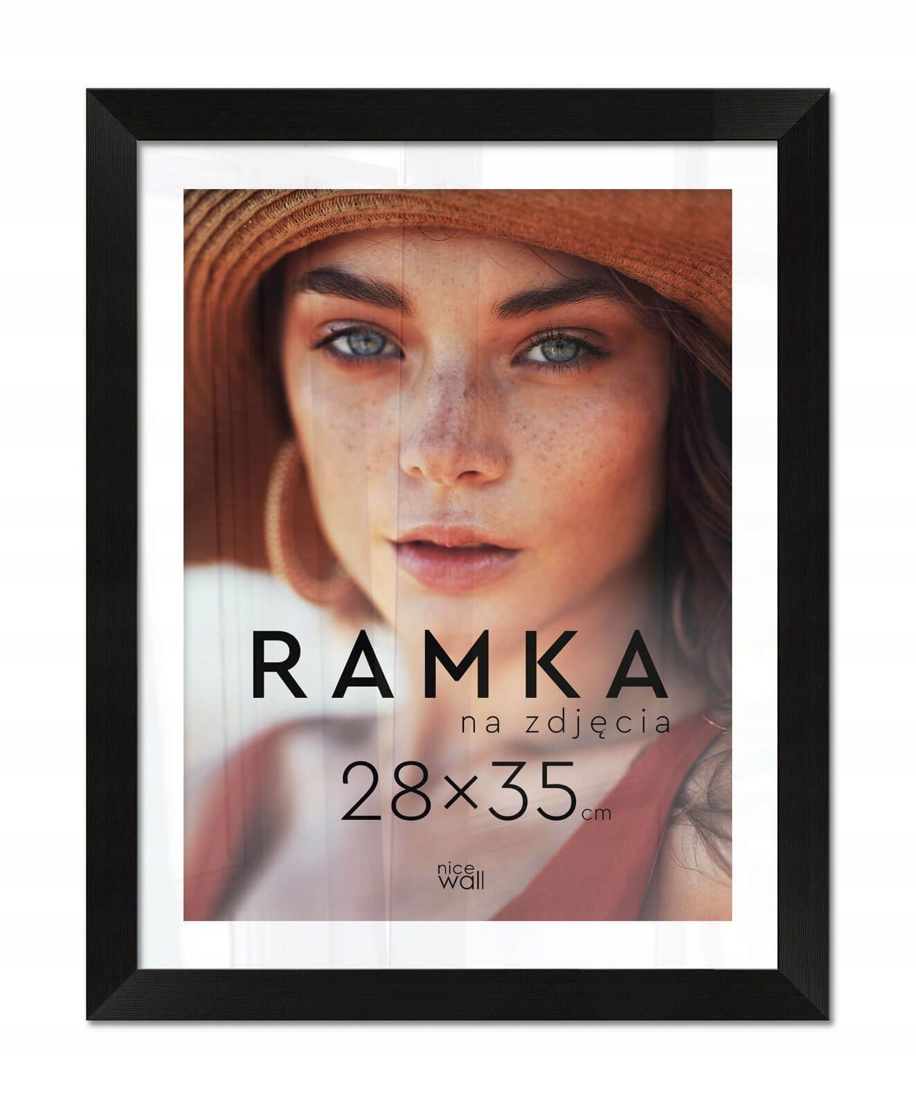  Black color photo frame 15x21 cm with support