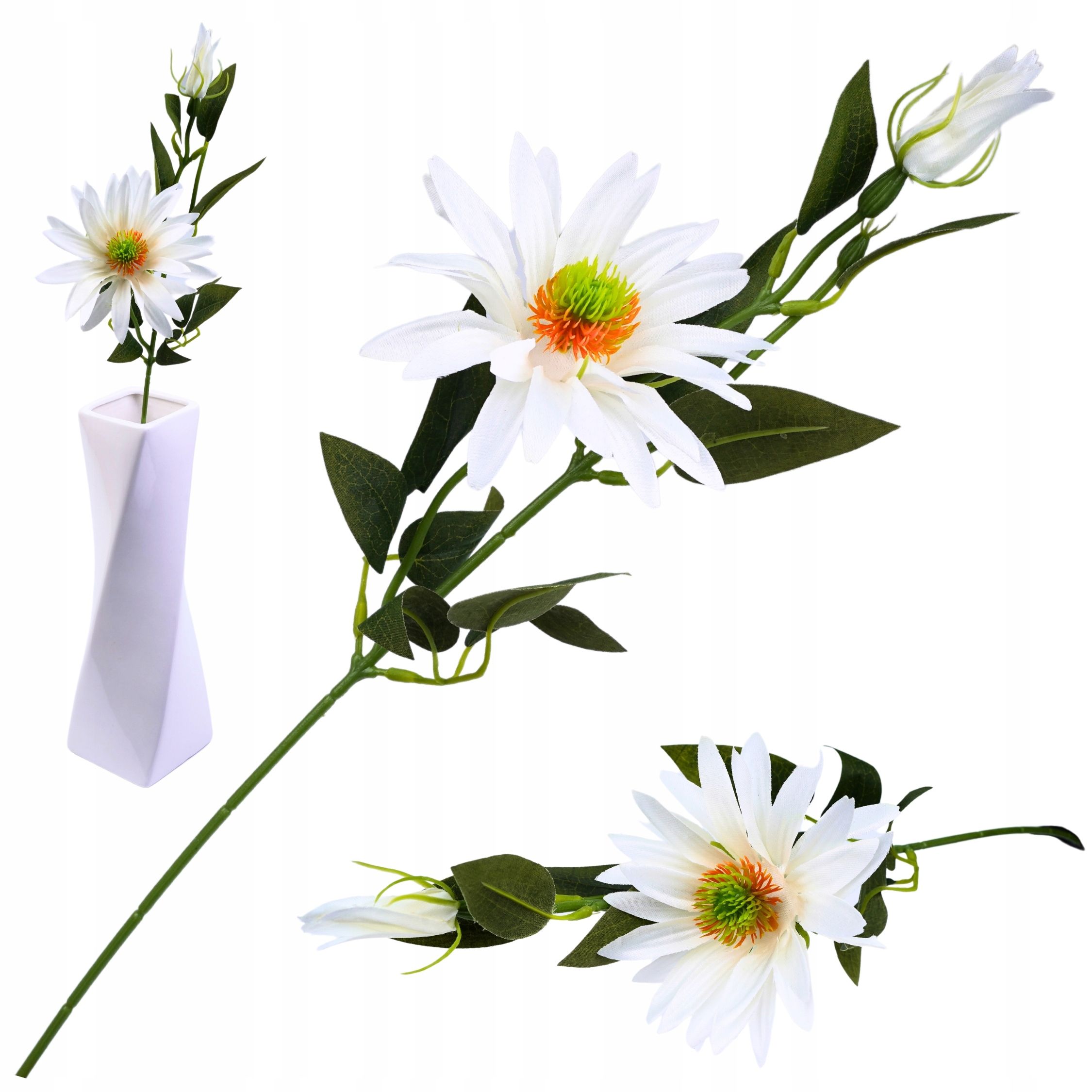  Mākslīgais zieds orhideja zars dekoratīvs rotājums florists pik 62cm