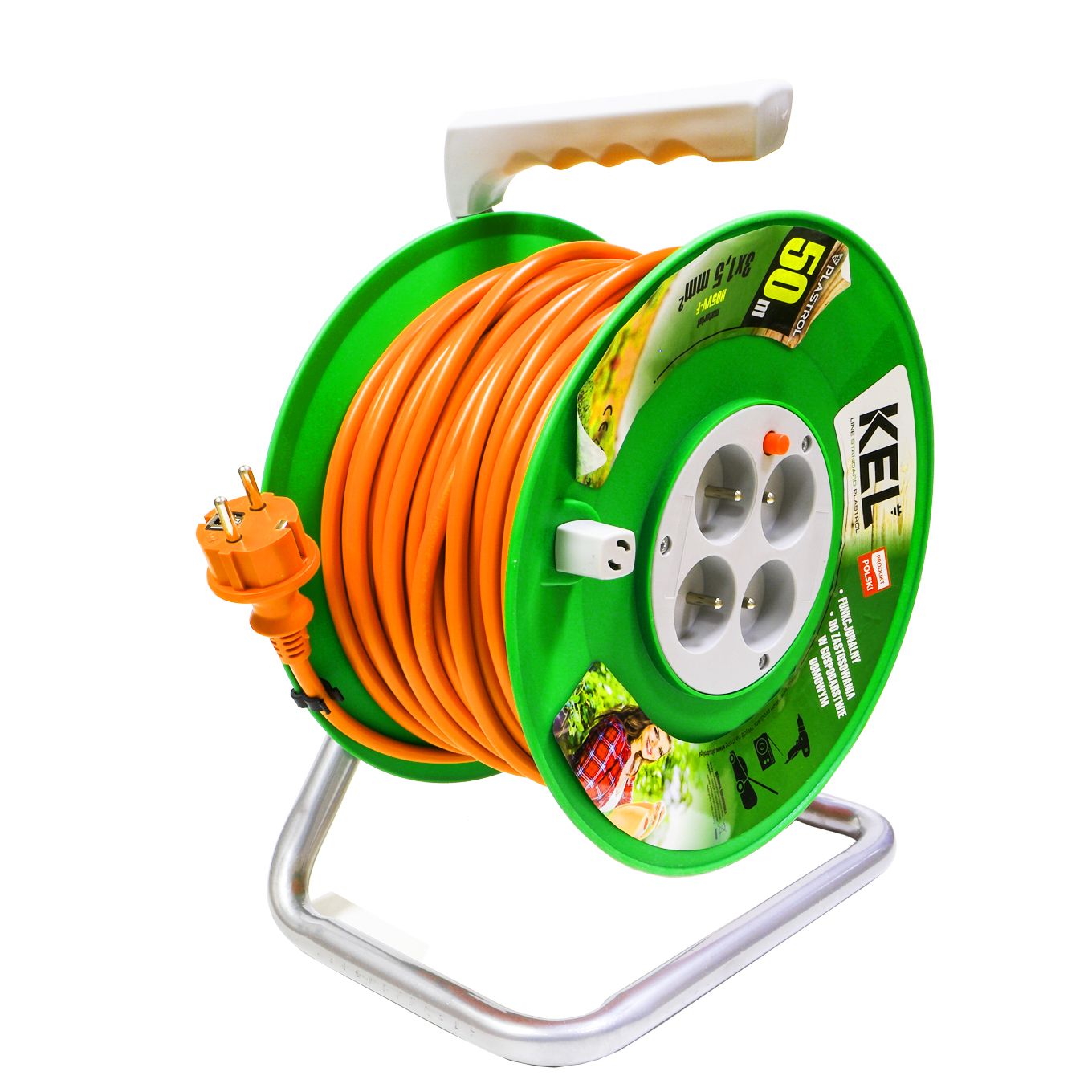  Taisns spraudnis 16a z/u uni-schuko melna krāsa wt-40