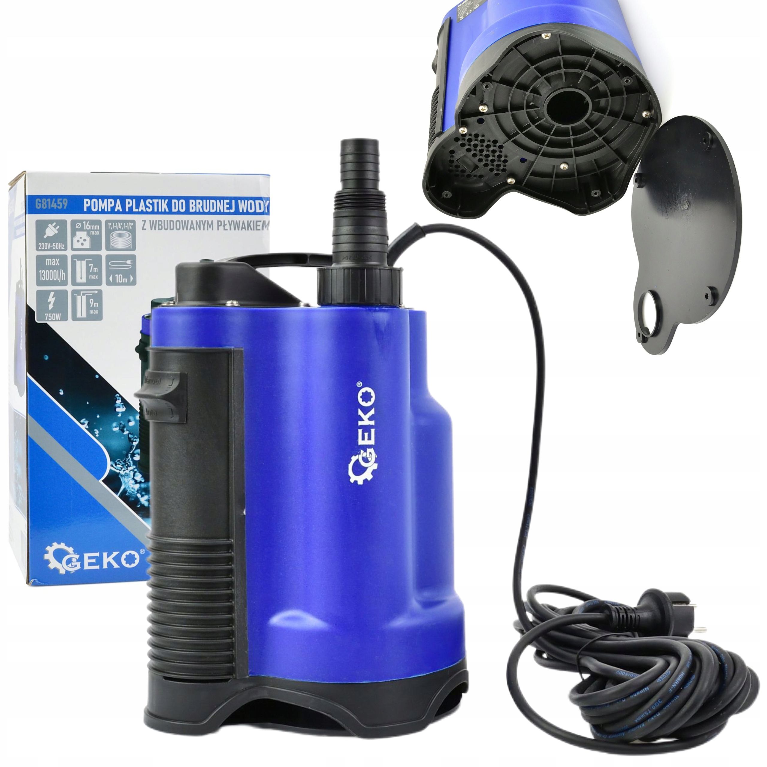  Geko panardinamas siurblys qjd2-62/15-1,5 vandeniui šulinio 1500w 1,5kw 5400 l/h
