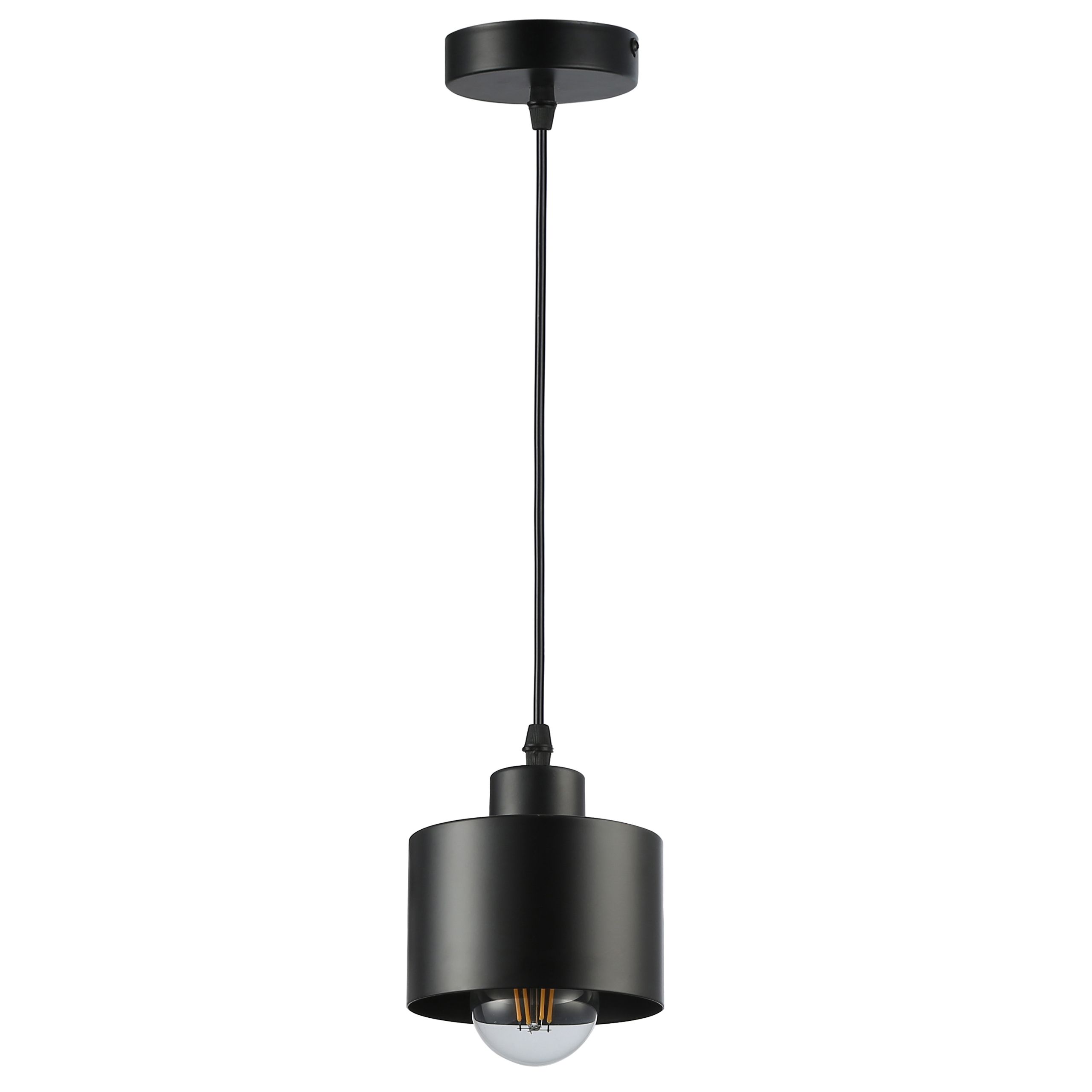  Deckenlampe hängend lampe wandleuchte rahmen 6x nr. e27 70cm led schwarz