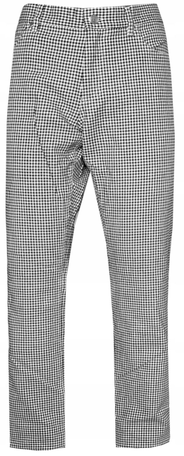  Dámské kalhoty kuchaři kuchaři práce profi šaty černá barva vzor houndstooth 42