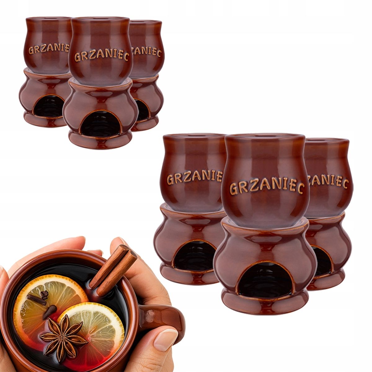  Tassen mit nach gehör für glühwein wein i bier keramik altom design 250 ml 6 pcs.