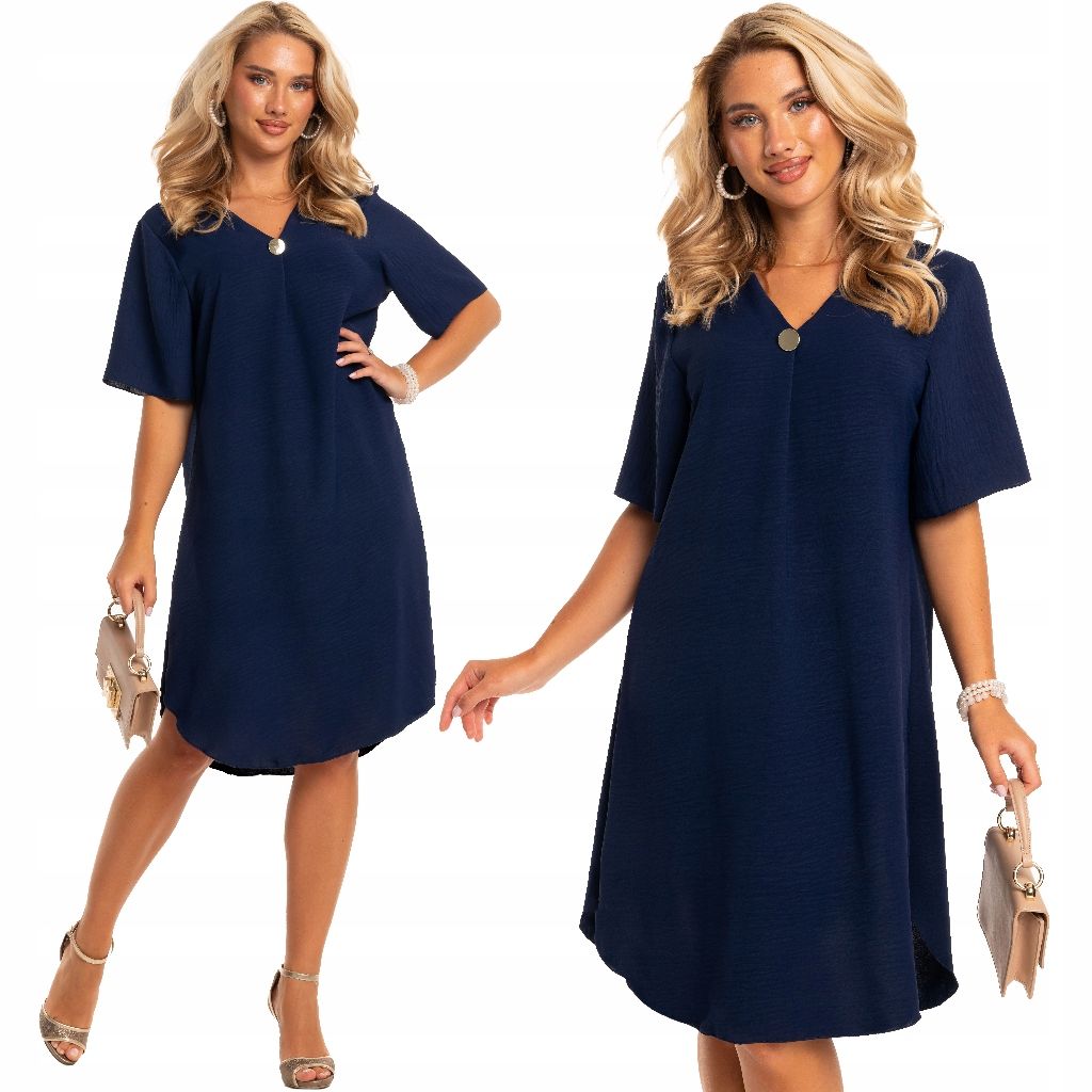  Deborah kostenlos klassisch trapezförmige formen kleid mit dekorierten taste neon pink