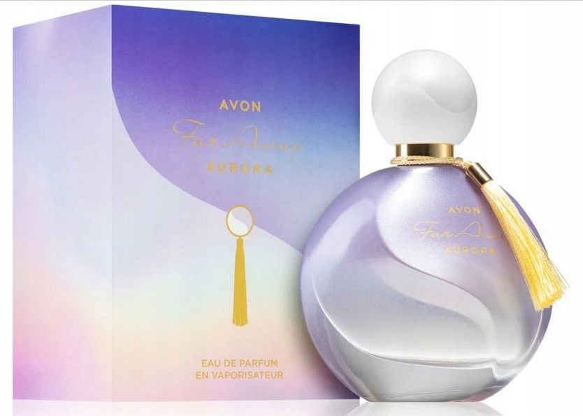  Avon far away aurora perfumed water vanilla lily rose vial unikat