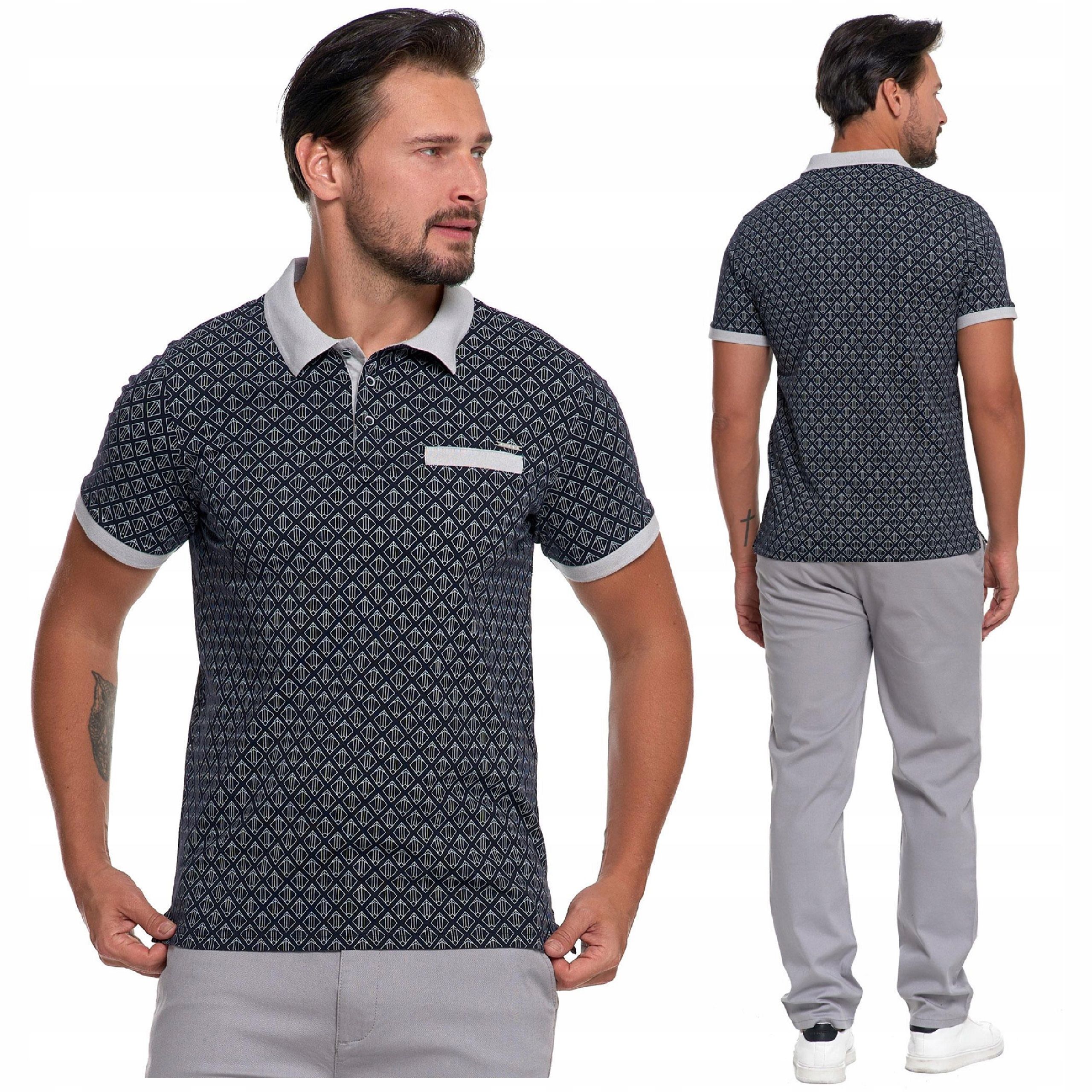  Polokošele golier samec pásy pólo klasický elegantný xl moraj
