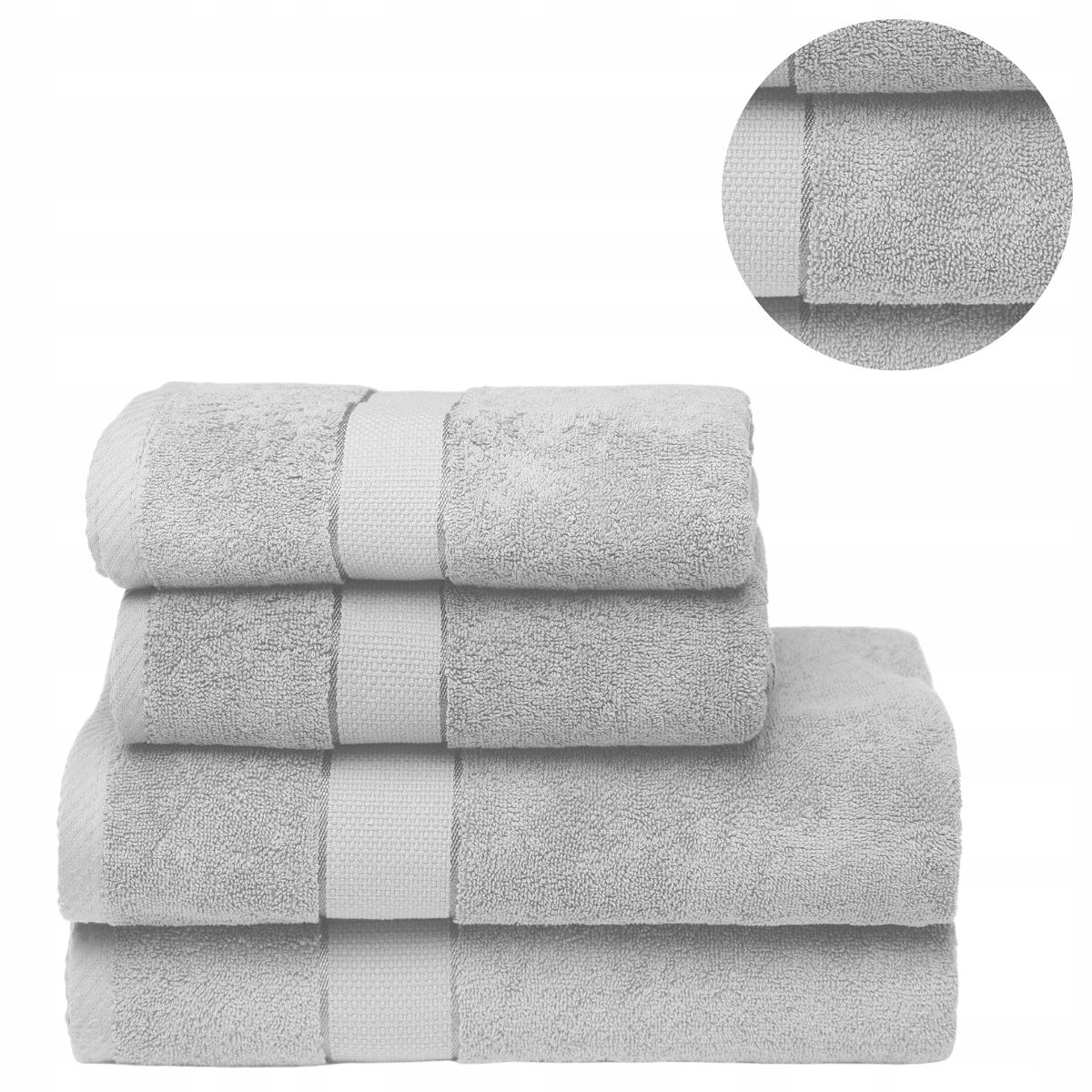  Množina 4 uteráky kúpanie 2x 70x140 2x 50x100 bavlna 500g množina kúpele