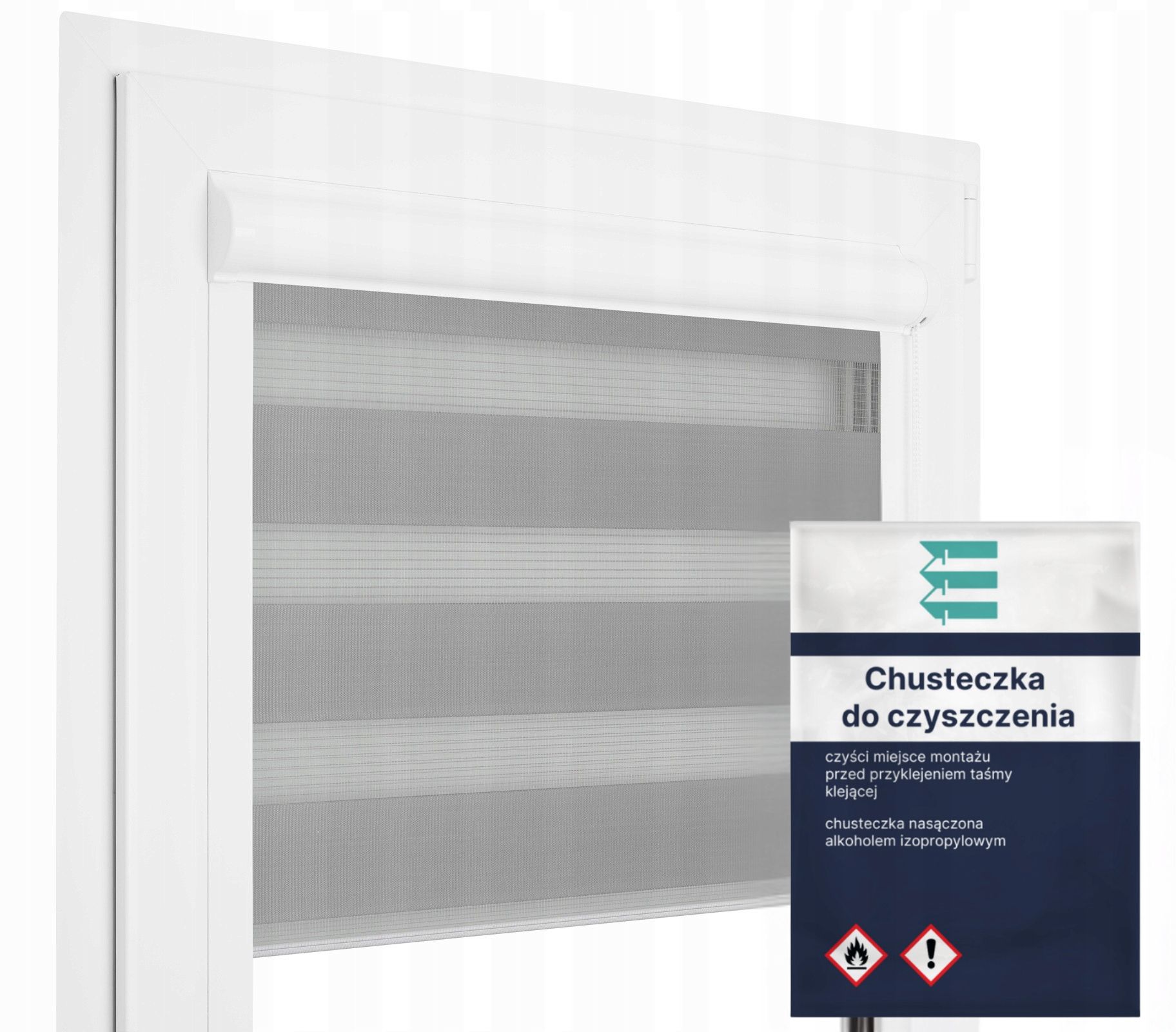  Roller blind day-night balcony according to measurements in the cassette alu according to measurements price for 2 cm