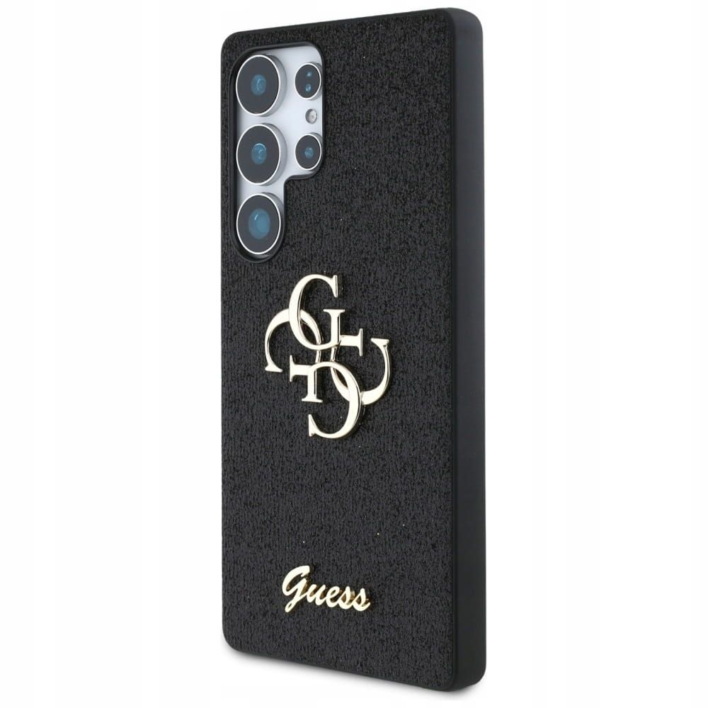  Případ guess classic logo - samsung galaxy s25 velmi černá barva