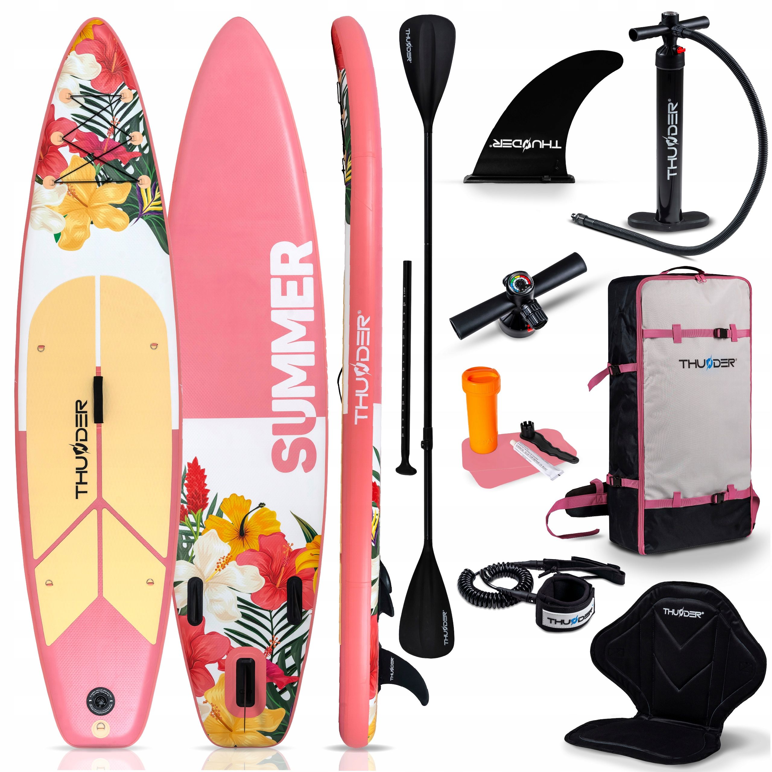  Sup lenta pripučiama plaukimui paddle board 365 cm sėdynė gopro thunder