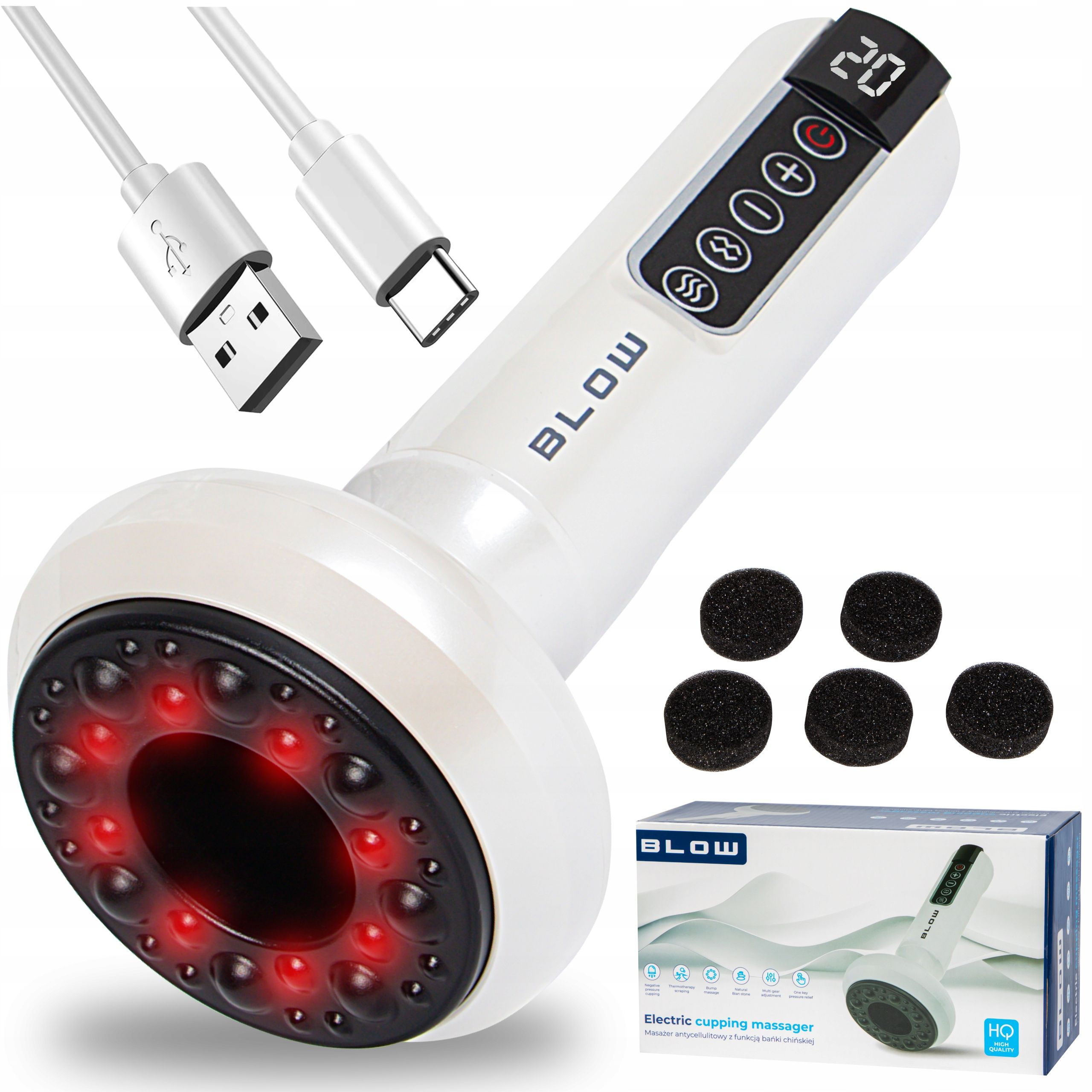  Kraftwerk chinesische tasse anti-cellulite-massagegerät drahtlos usb heizung