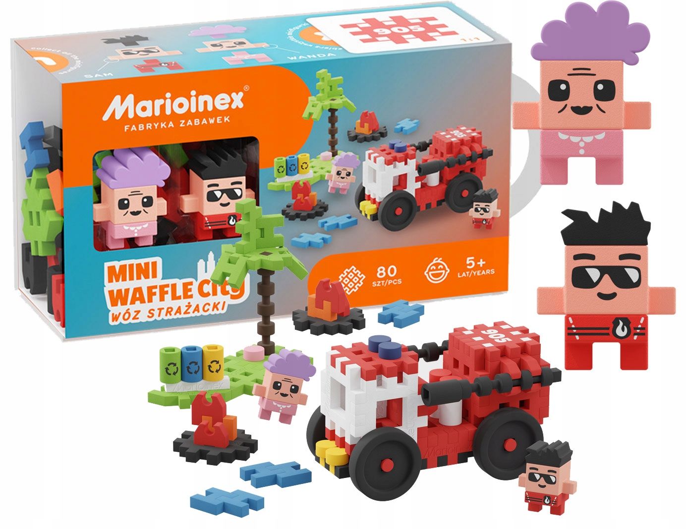  Marioinex waffle mini autos race car, megan, 50 el pink, rennen 2 in 1