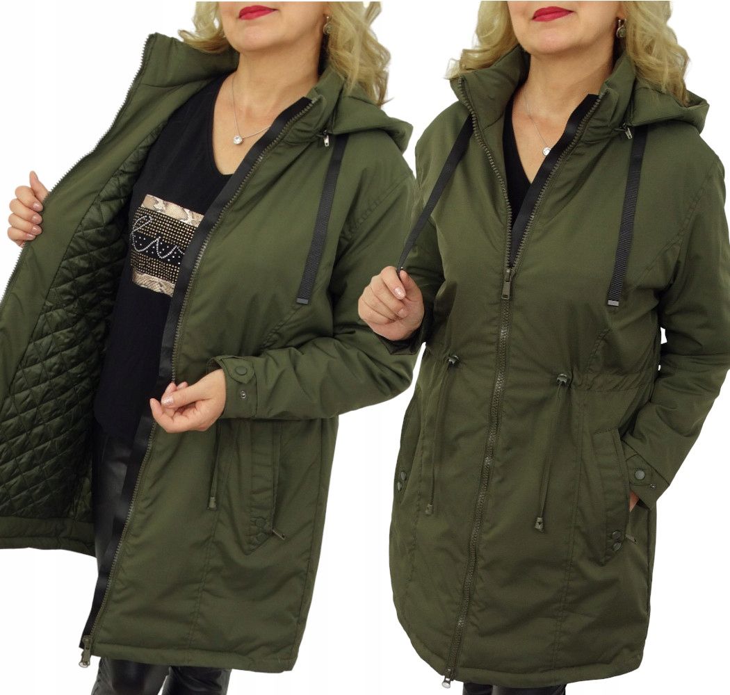  Bundy pre ženy prechodný bundu zahriaty odnímateľné kapucňa olivia 42 xl