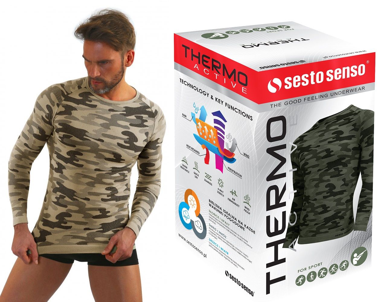 Meeste termosärgid thermo active õmblusteta pikk käsi sesto senso xxl