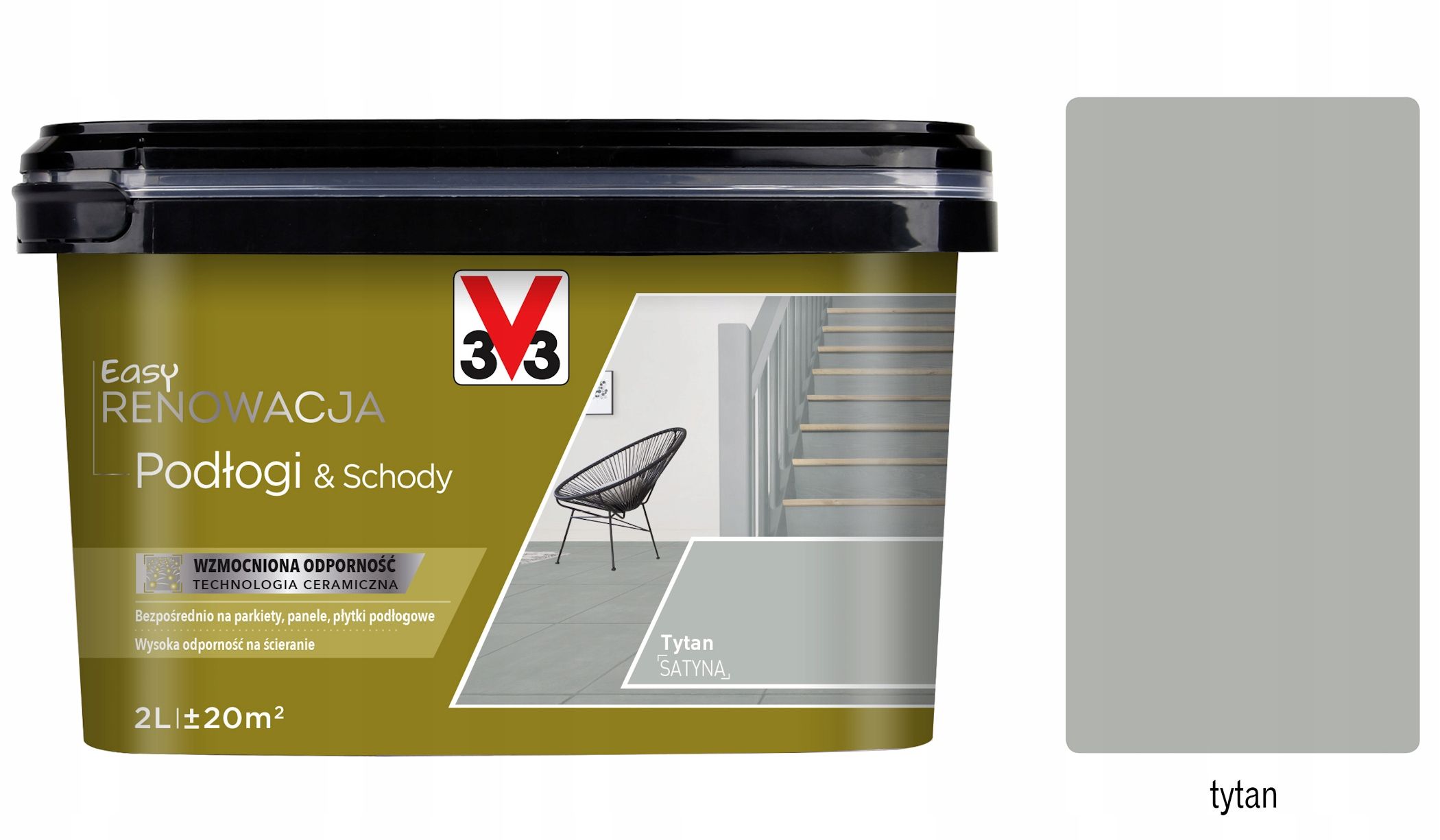  V33 paint floor renovation i stairs 2 l grey marengo satin