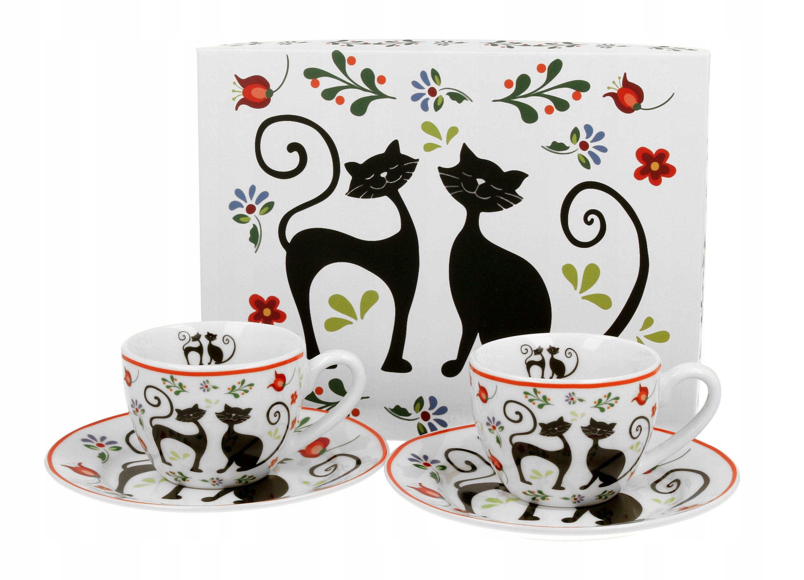  2 cups espresso with saucers safa