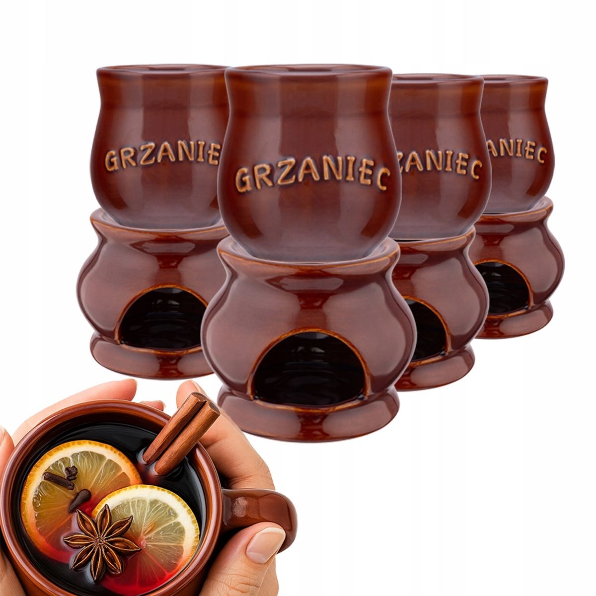  Tassen mit nach gehör für glühwein wein i bier keramik altom design 250 ml 6 pcs.