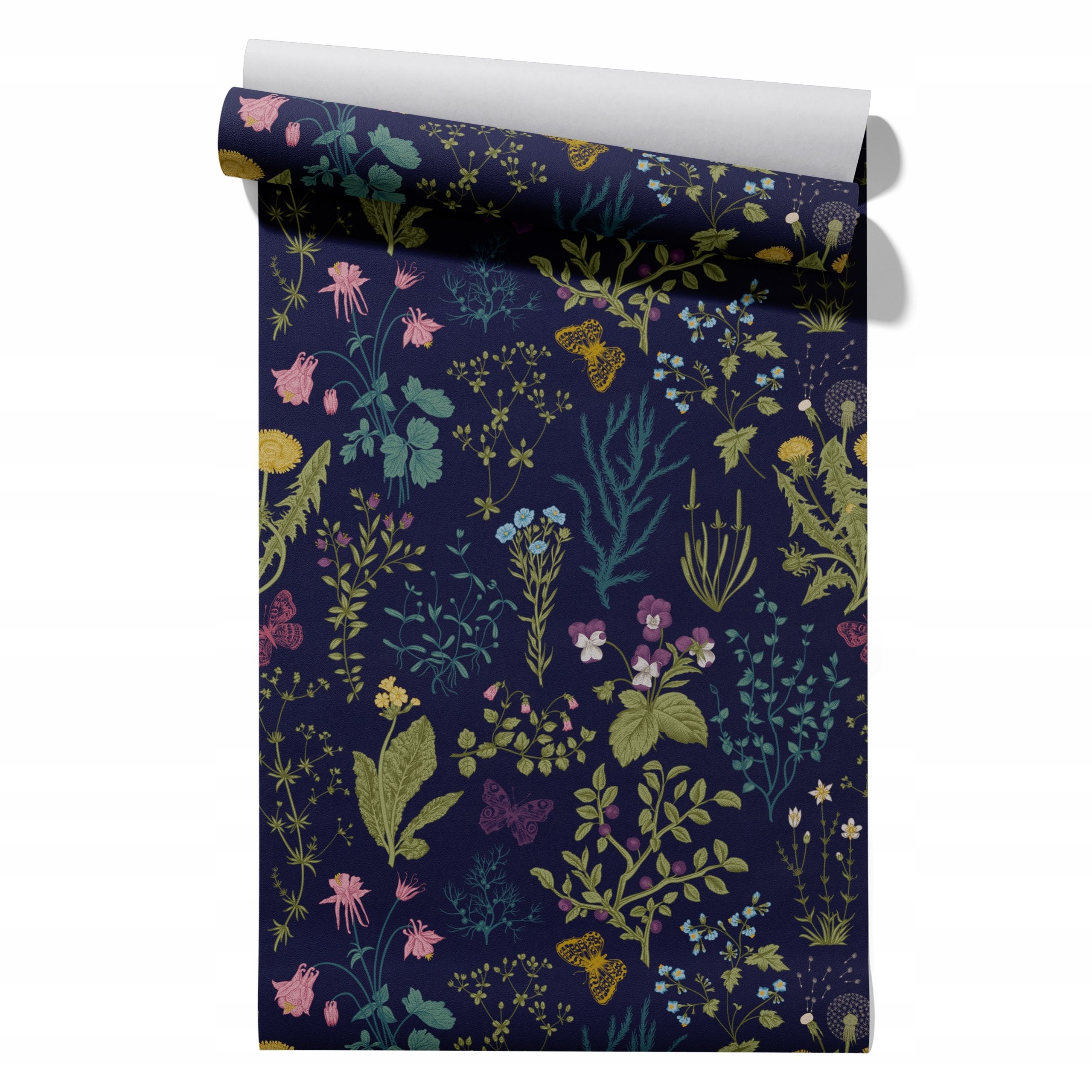 Wallpaper non-woven fabric pastel cherries wallpaper in a roll 50cm x 6,1mb