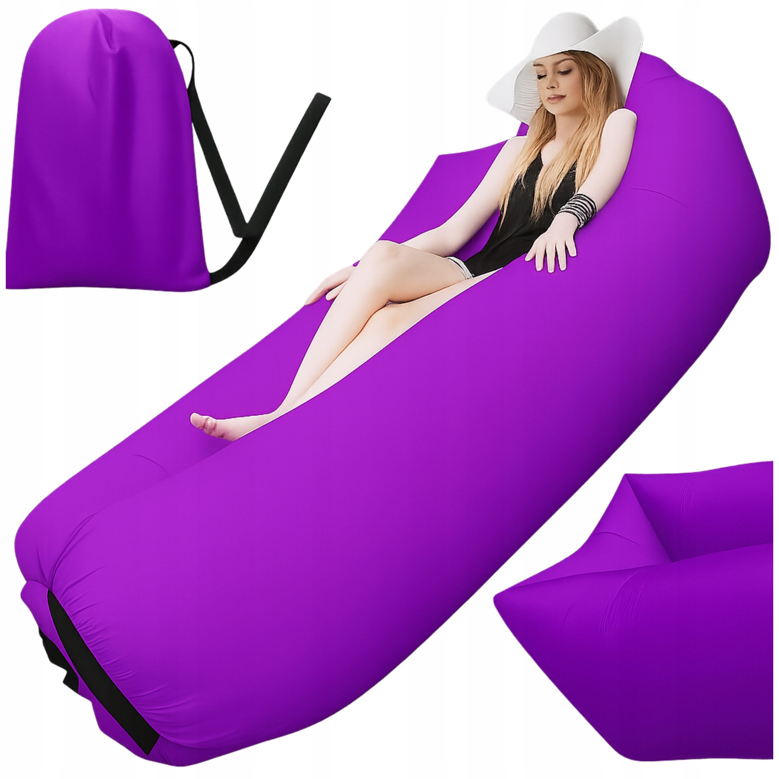  Lazy bag air aufblasbar entfaltung sofa strand sessel matratze bett xxl