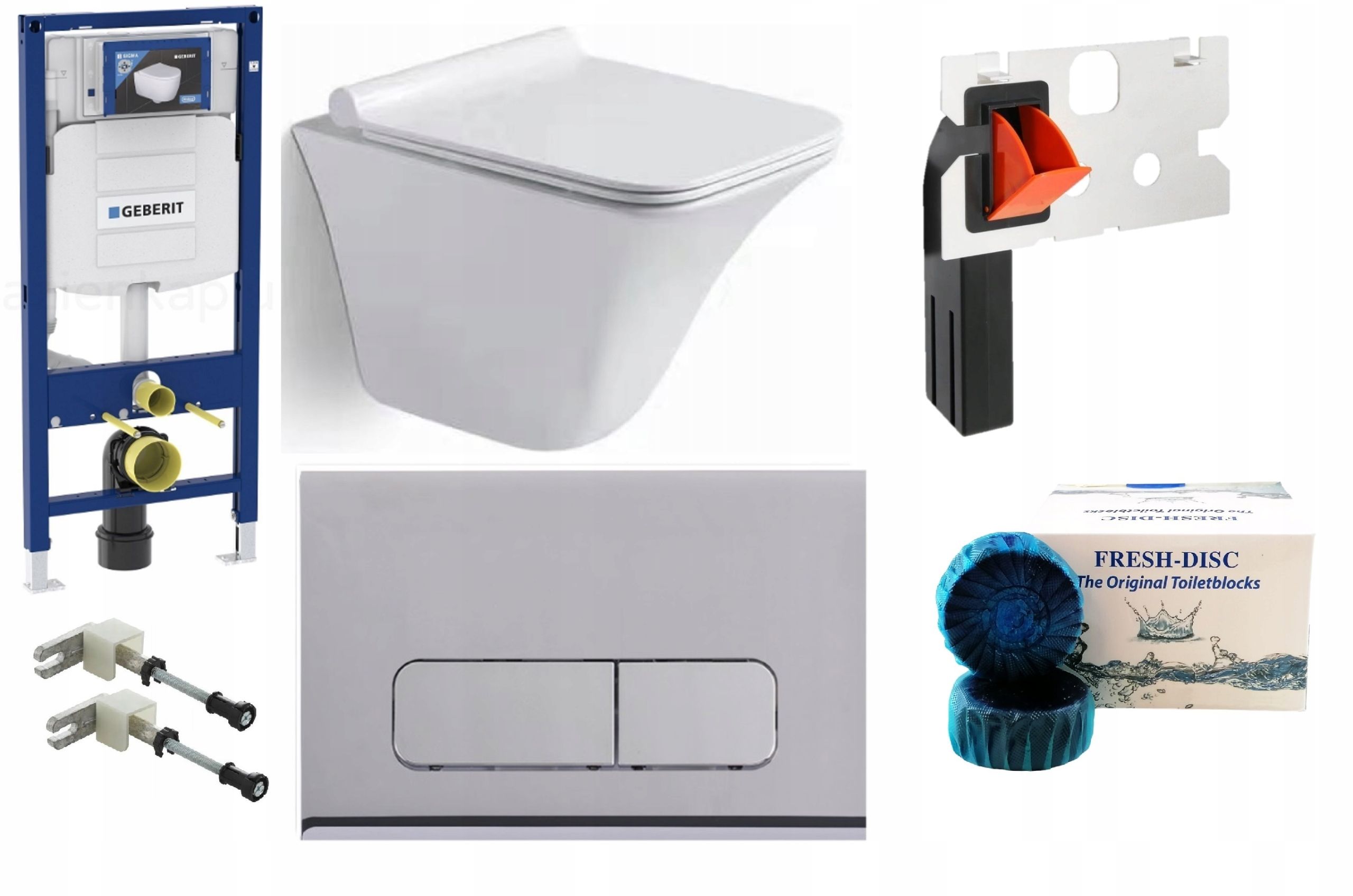  Wc rāmja komplekts geberit + atslēga + tualetes pods melns matēts + dēlis w/o+fresh
