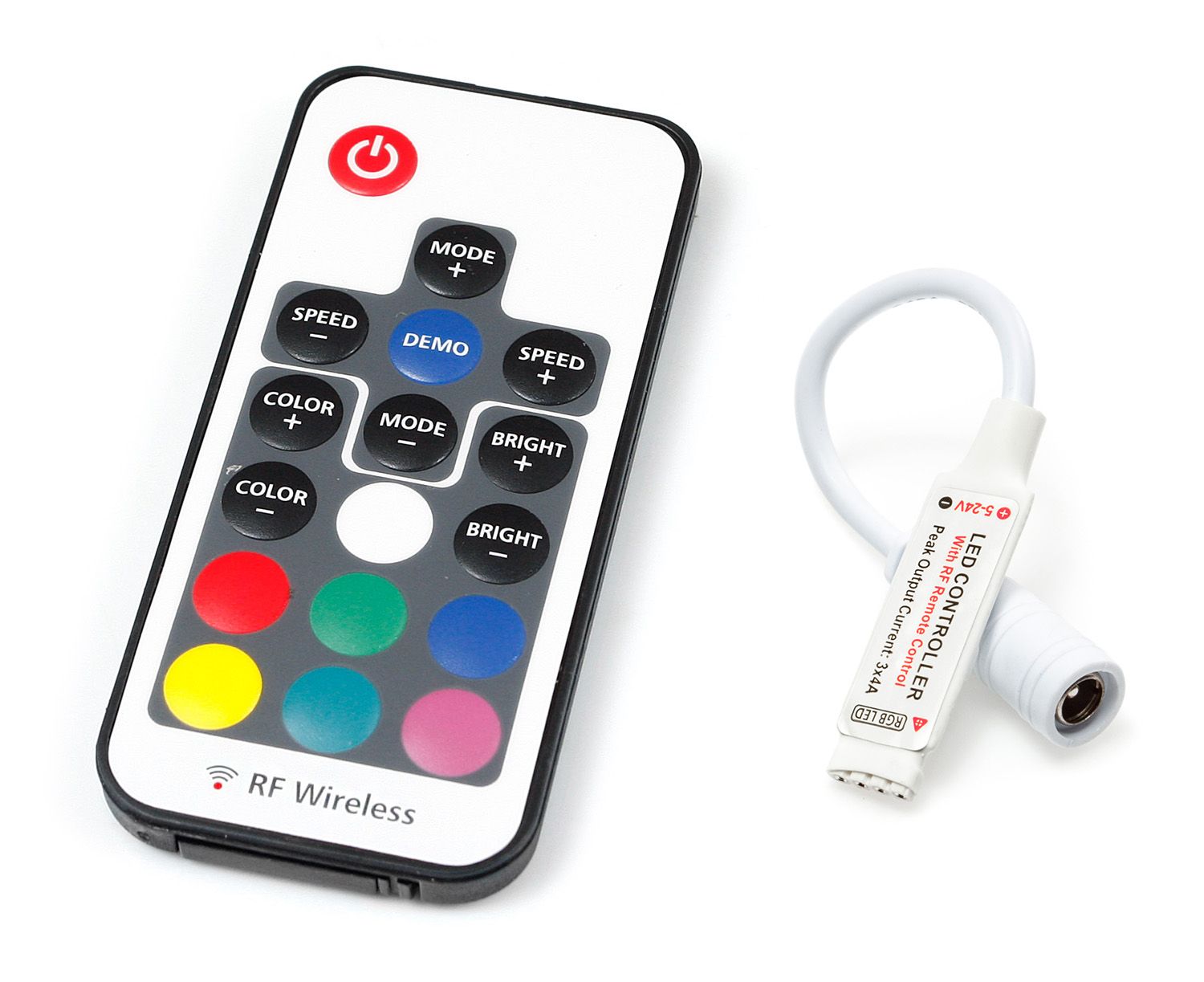  Valdiklio led juostos rgb smart tuya 5-24v 6a dc programėlė mobilus