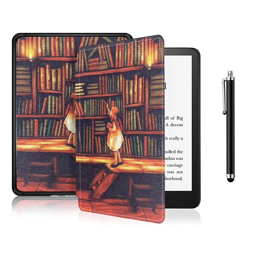  Smart dėklas cover grafika į kindle 11 6" 2022 / 2024 + tušinukas