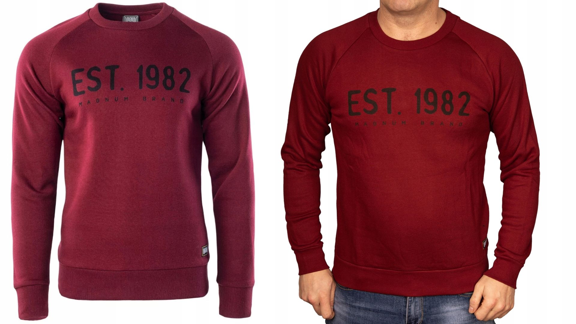  Meeste kampsun magnum burgundia läbi pea soe m